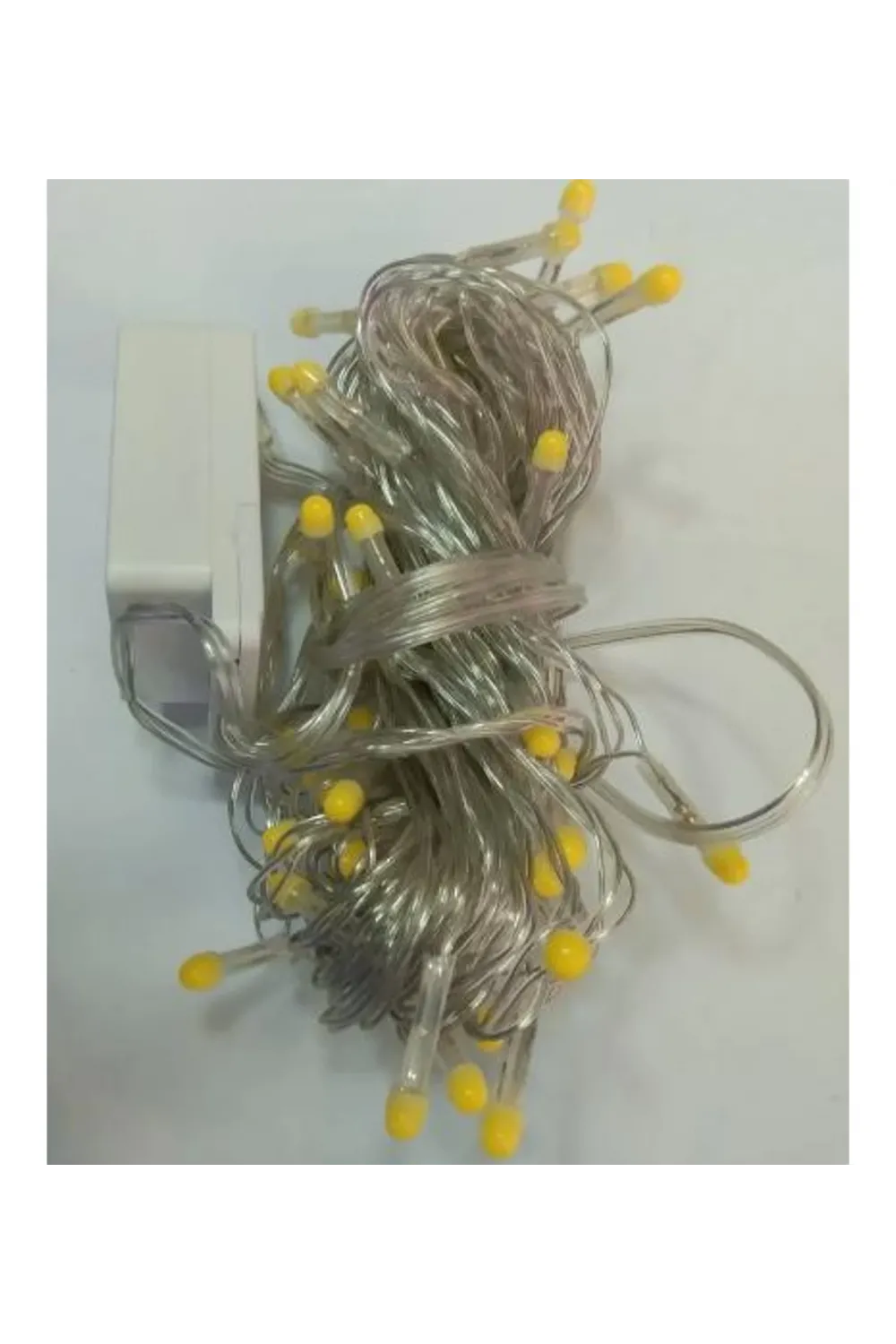 10m 100 Led Damla Uçlu Led Işık Beyaz Işık Şeffaf Kablo