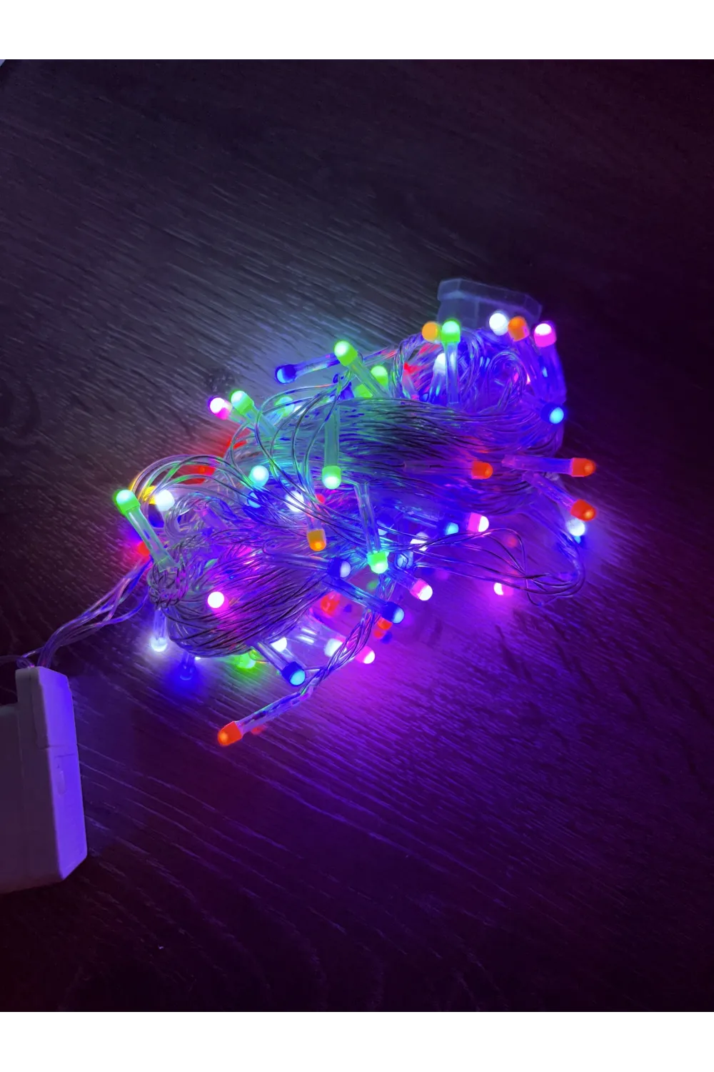 10m 100 Led Damla Uçlu Rgb Işık Şeffaf Kablo Mz-17-10