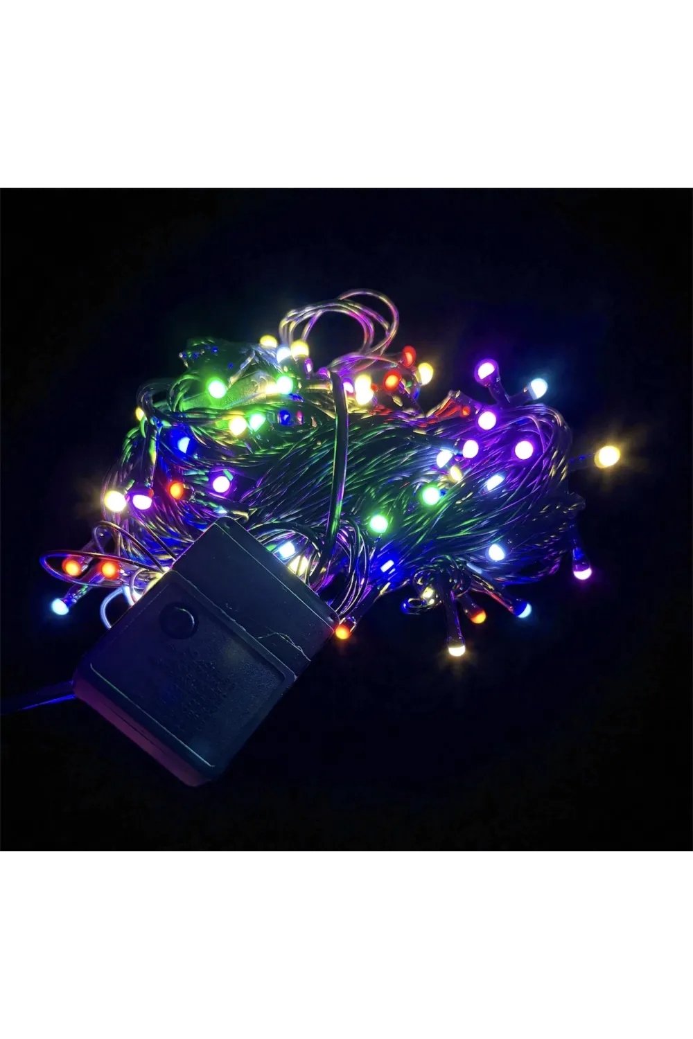 10m 100 Led Damla Uçlu Rgb Işık Siyah Kablo Mz-17-2