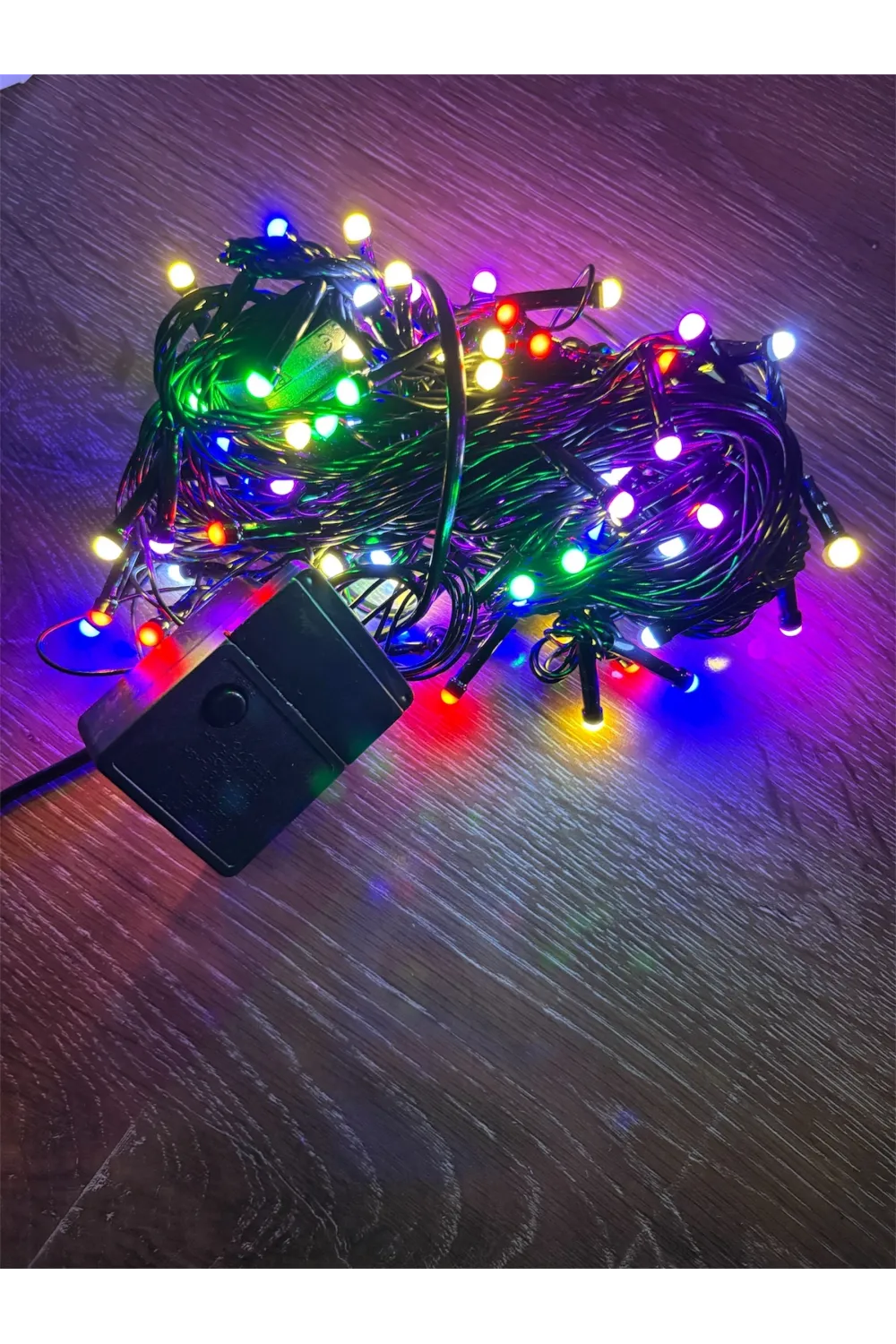 10m 100 Led Damla Uçlu Rgb Işık Siyah Kablo Mz-17-2