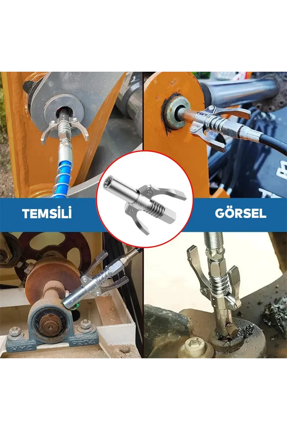 10pcs Mandallı Gress Pompa Ucu Seti