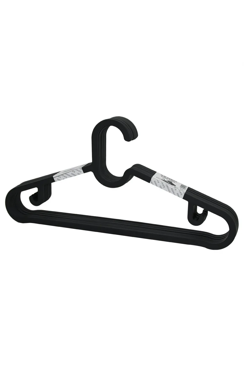 10pcs Plastik - Antrasit Gri Elbise Askısı