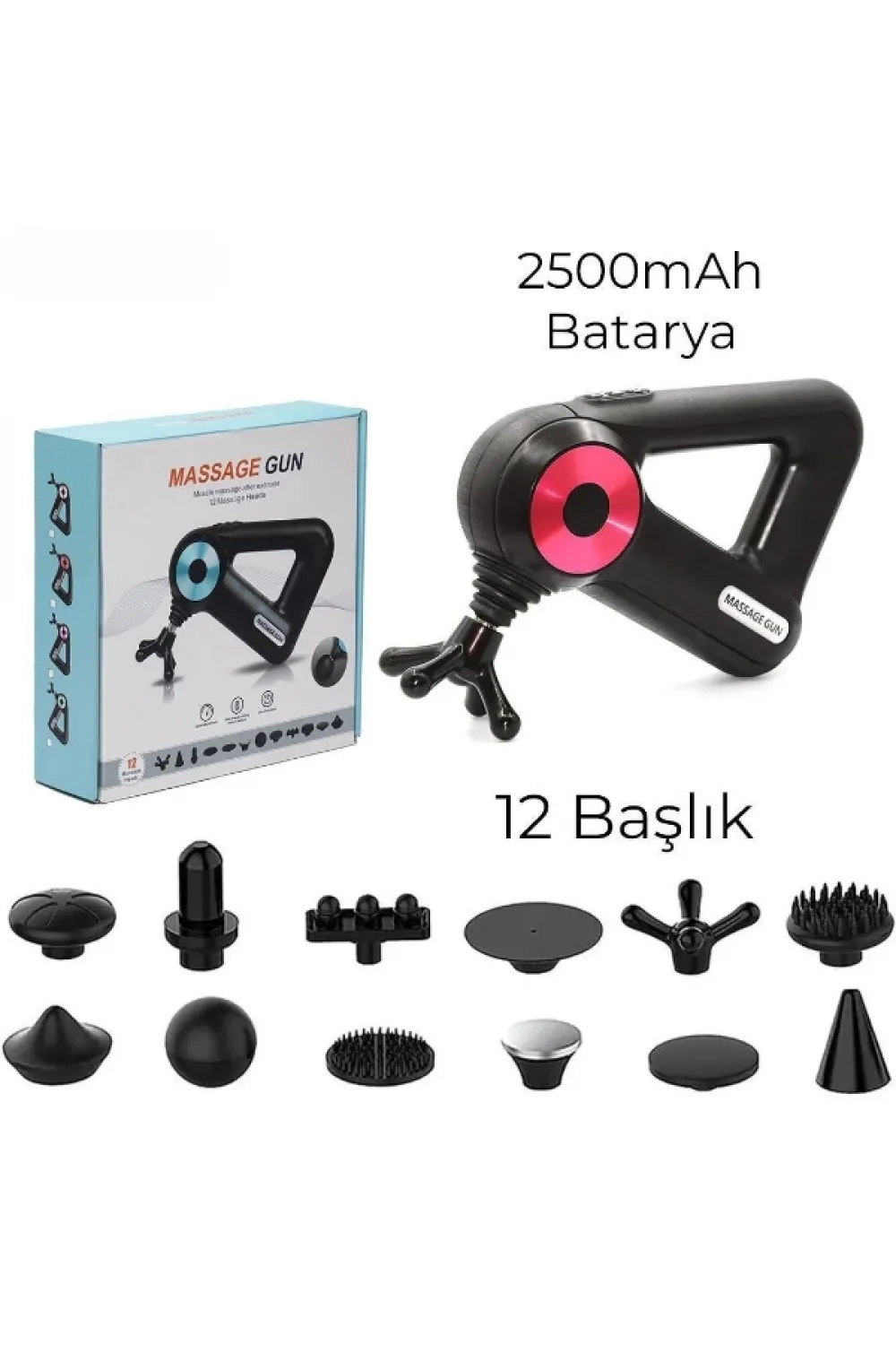 12 Başlıklı Masaj Aleti