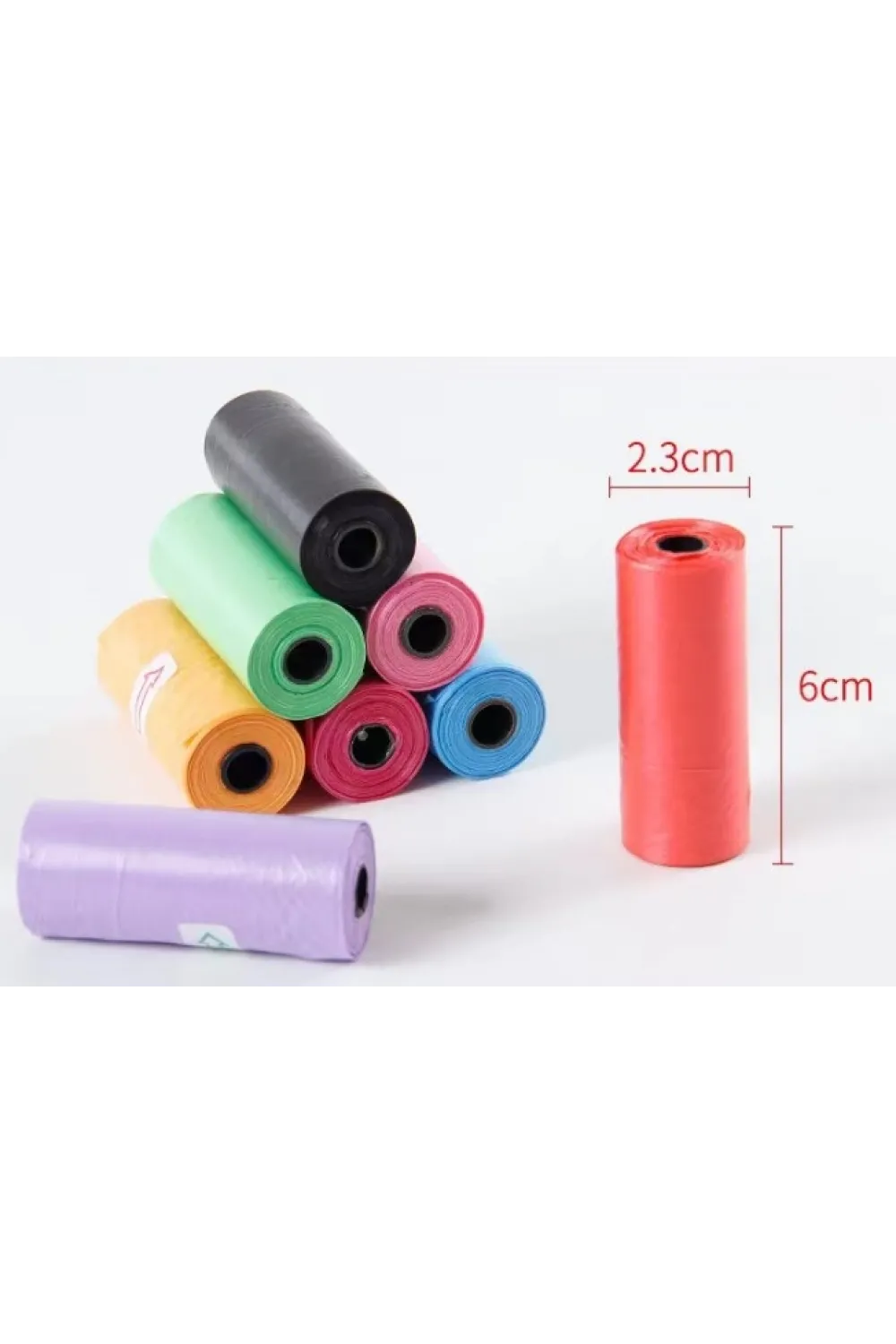 12 Li Köpek Dışkı Poşet Düz Renkli Set