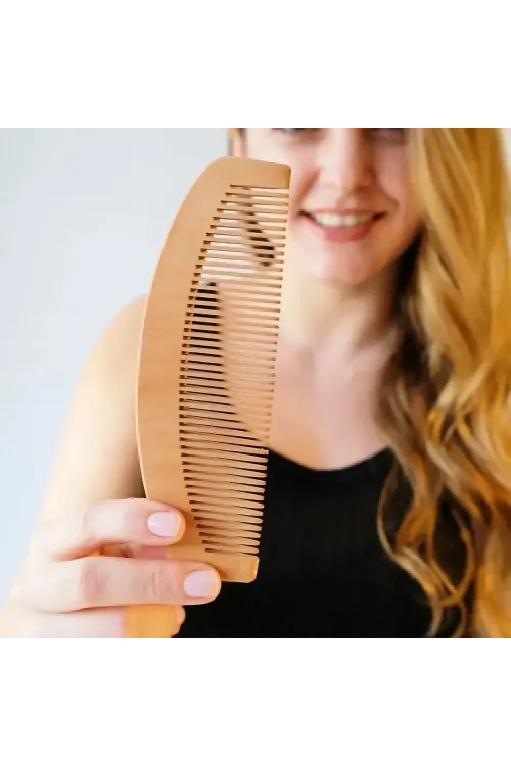 12li Oval Dar Dişli Ahşap Tarak Seti