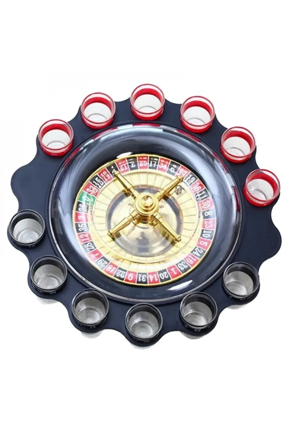 12li Shot Bardaklı Rulet Oyunu Siyah IEG2547