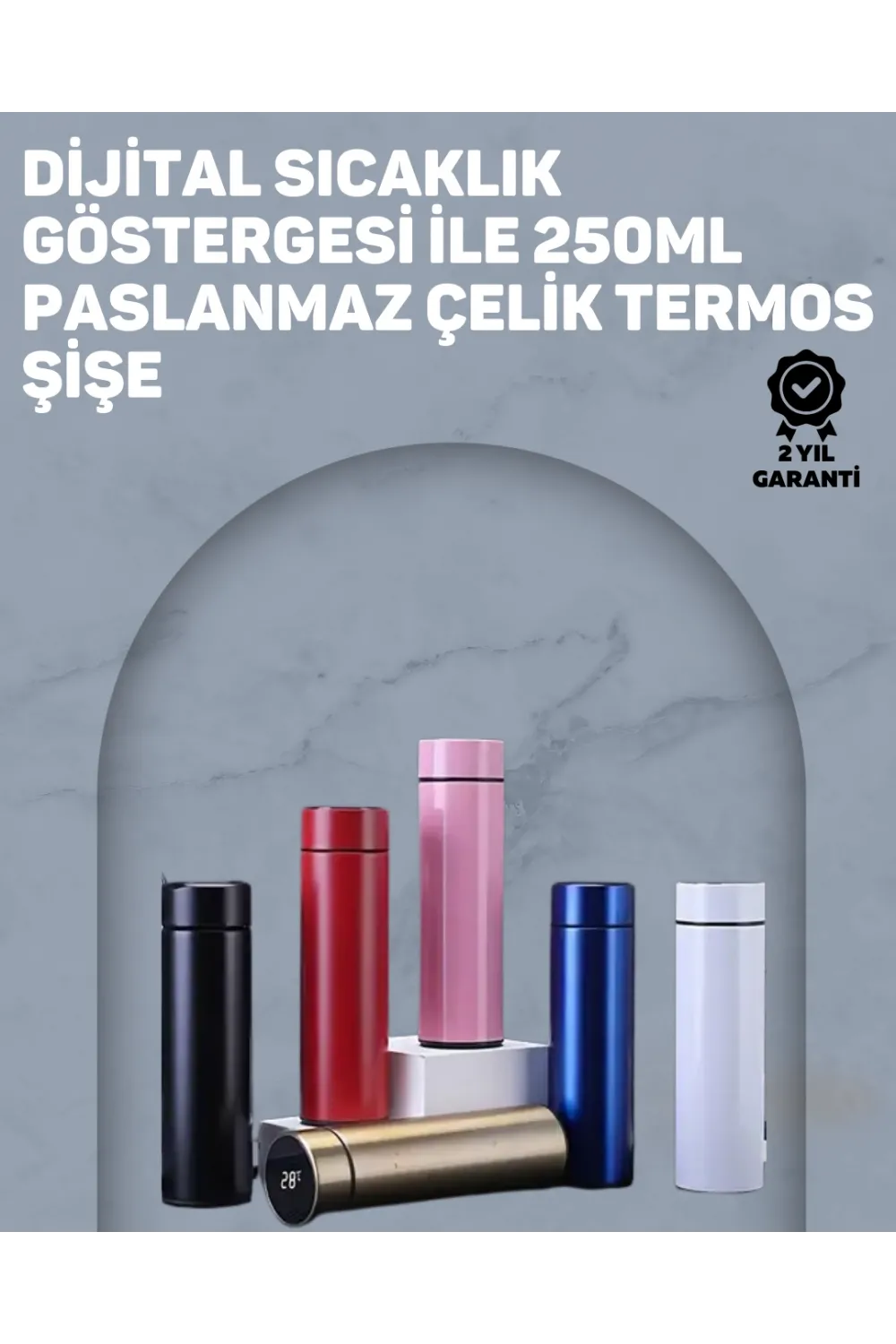 12 Saat Sıcak, 24 Saat Soğuk Tutabilen Paslanmaz Termos