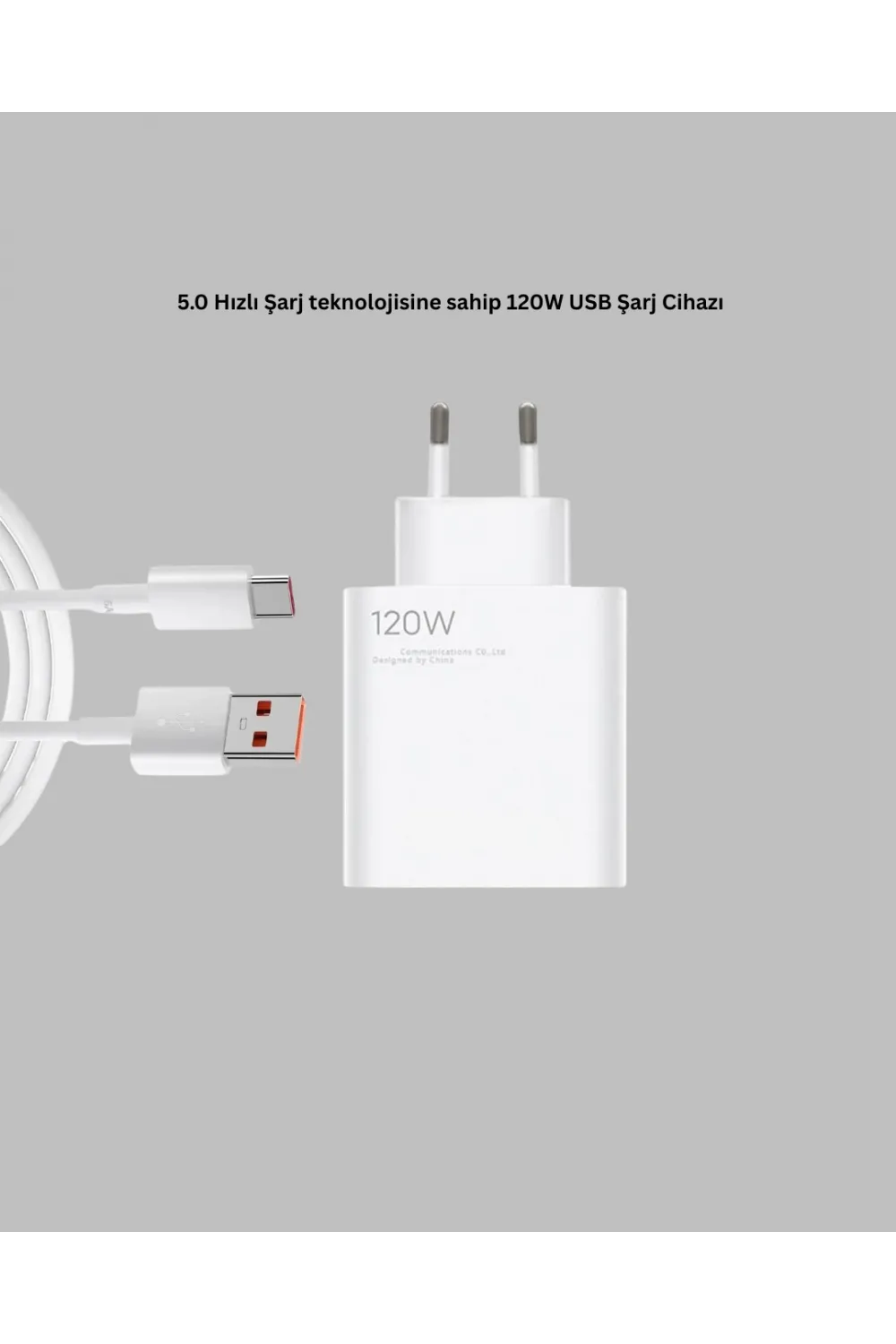 120 Watt Güçlü Hızlı Şarj Adaptörü Huawei P30 P40 Mate 20 Pro Uyumlu