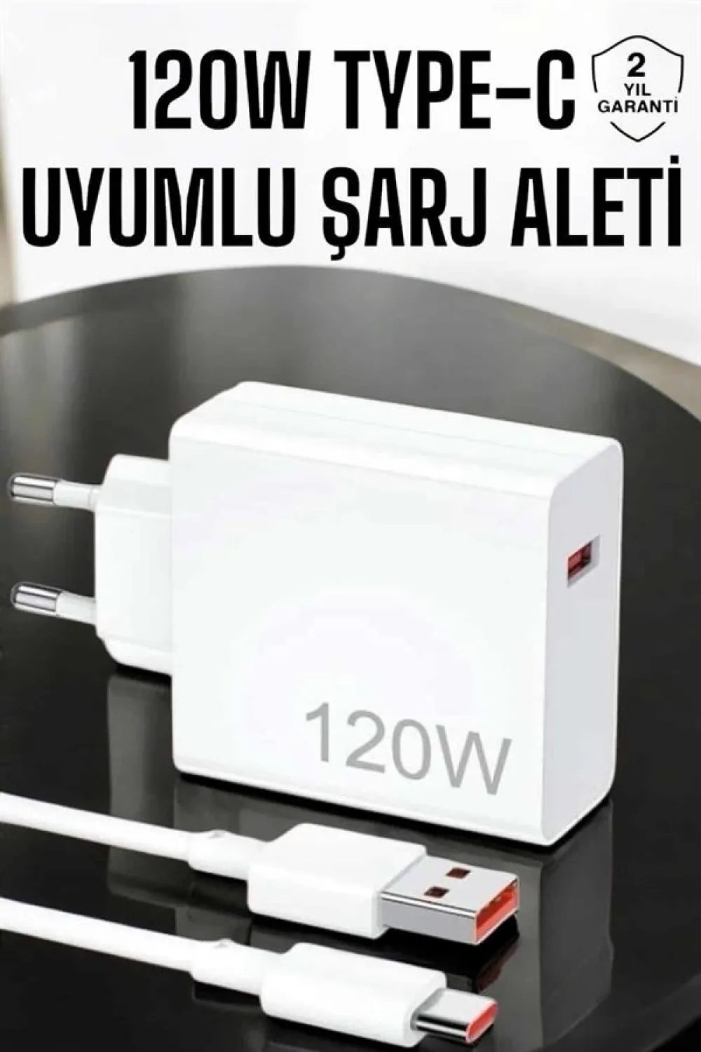 120w Şarj Aleti Type-c Uyumlu Turbo Şarj Aleti