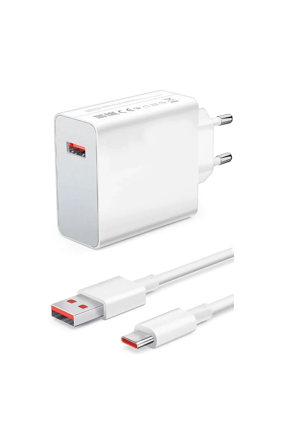 120Watt Turbo 1 x USB-A 1 Mt A to C Kablolu Duvar Şarj Aleti AC109