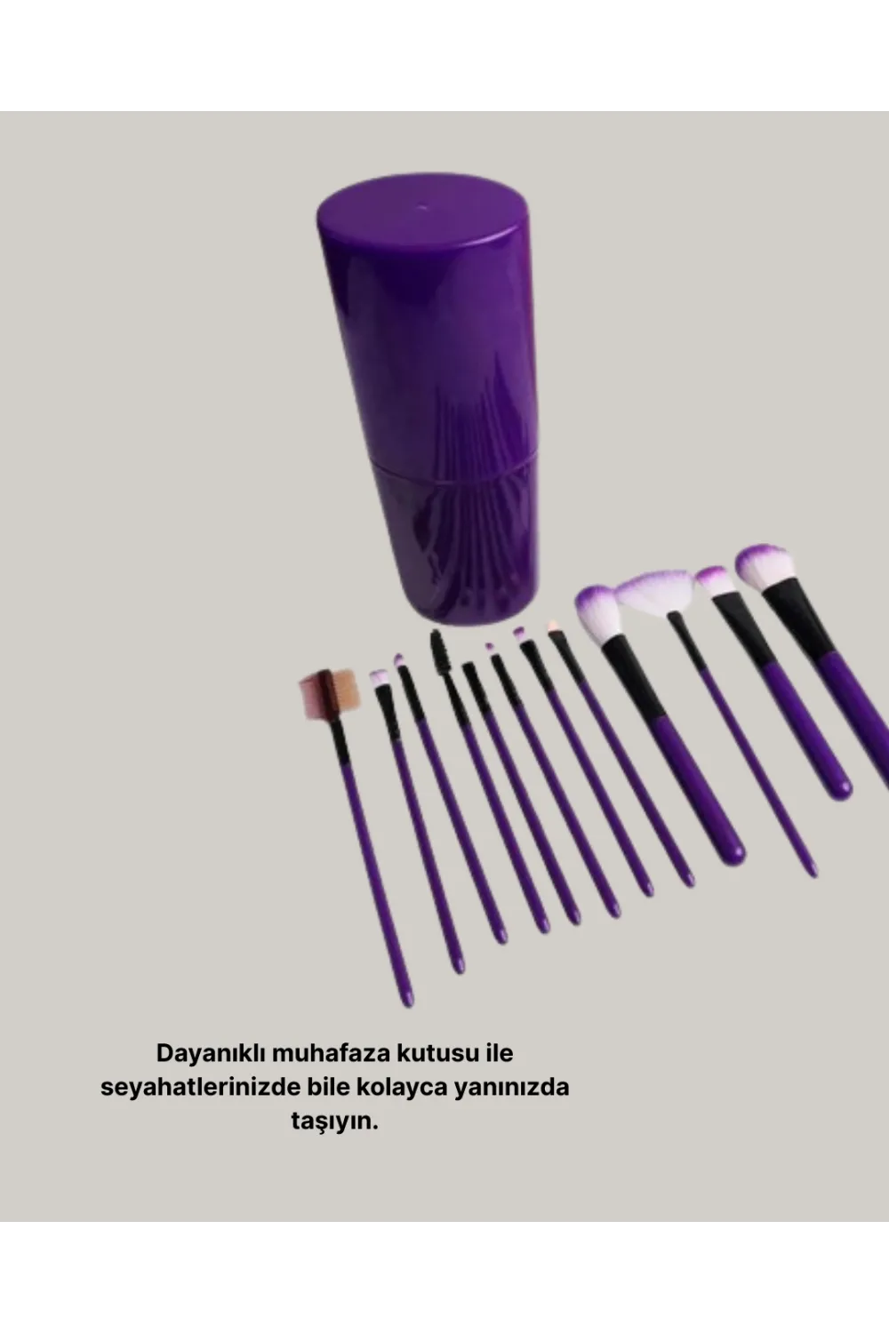 12’li Profesyonel Makyaj Fırça Seti Ultra Yumuşak Sentetik Kıllı