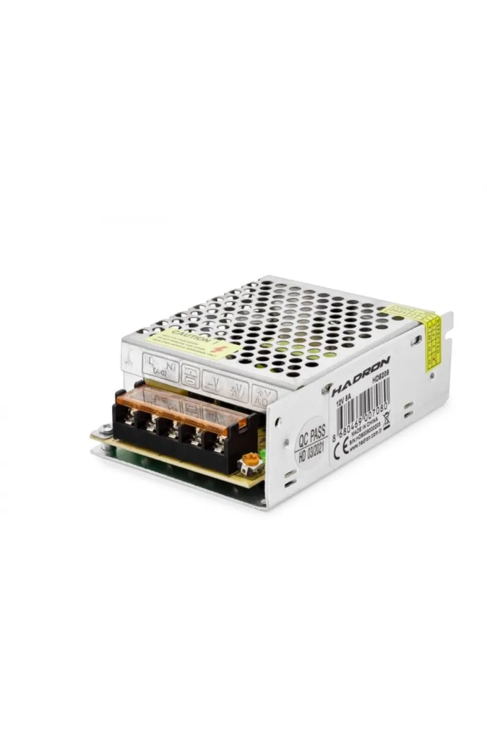12V 5A 60W Led Ve Kamera Adaptörü - Gümüş B2879