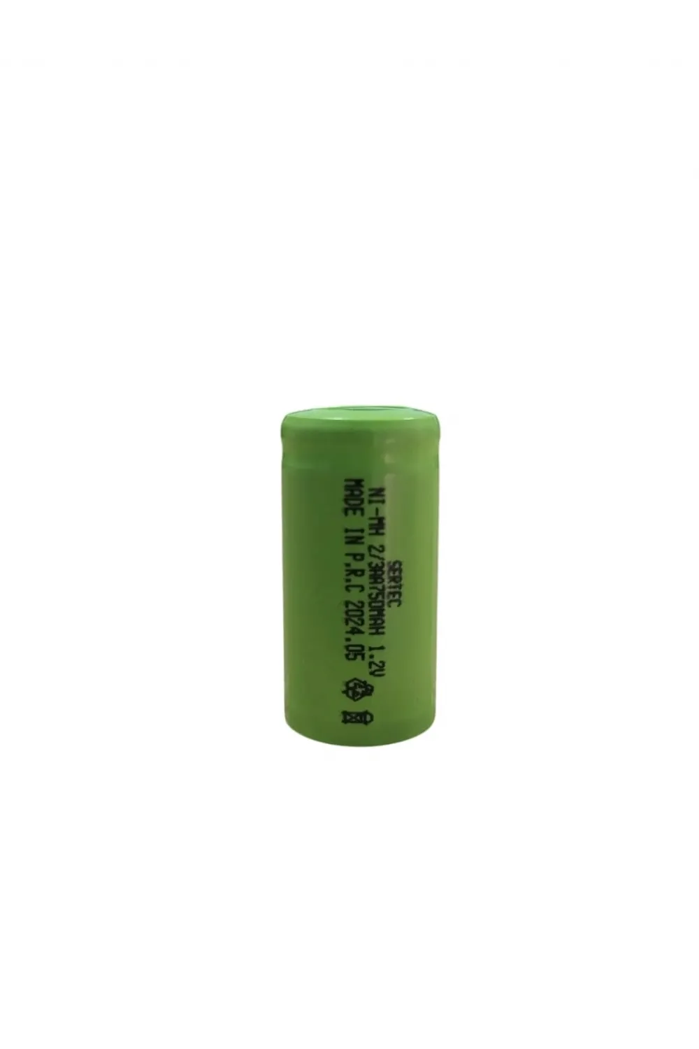 1.2V 750 Mah - 2/3AA - Ni-MH Şarjlı Pil - (Başsız / Flat Head)