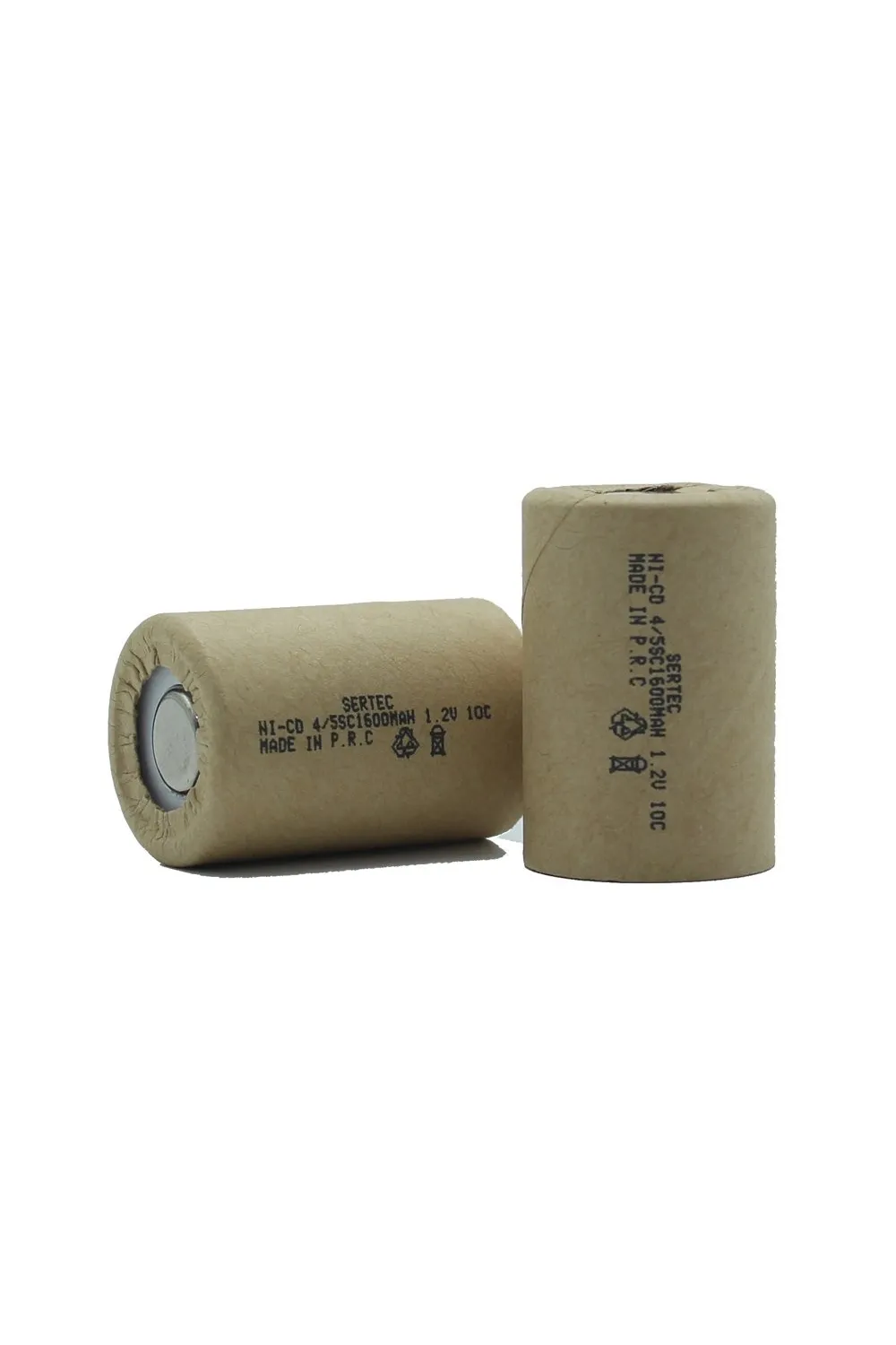 1.2V Ni-Cd 4/5 SC 1500 Mah Kağıt Şarjlı Pil 10C (Başsız/Flat Head)