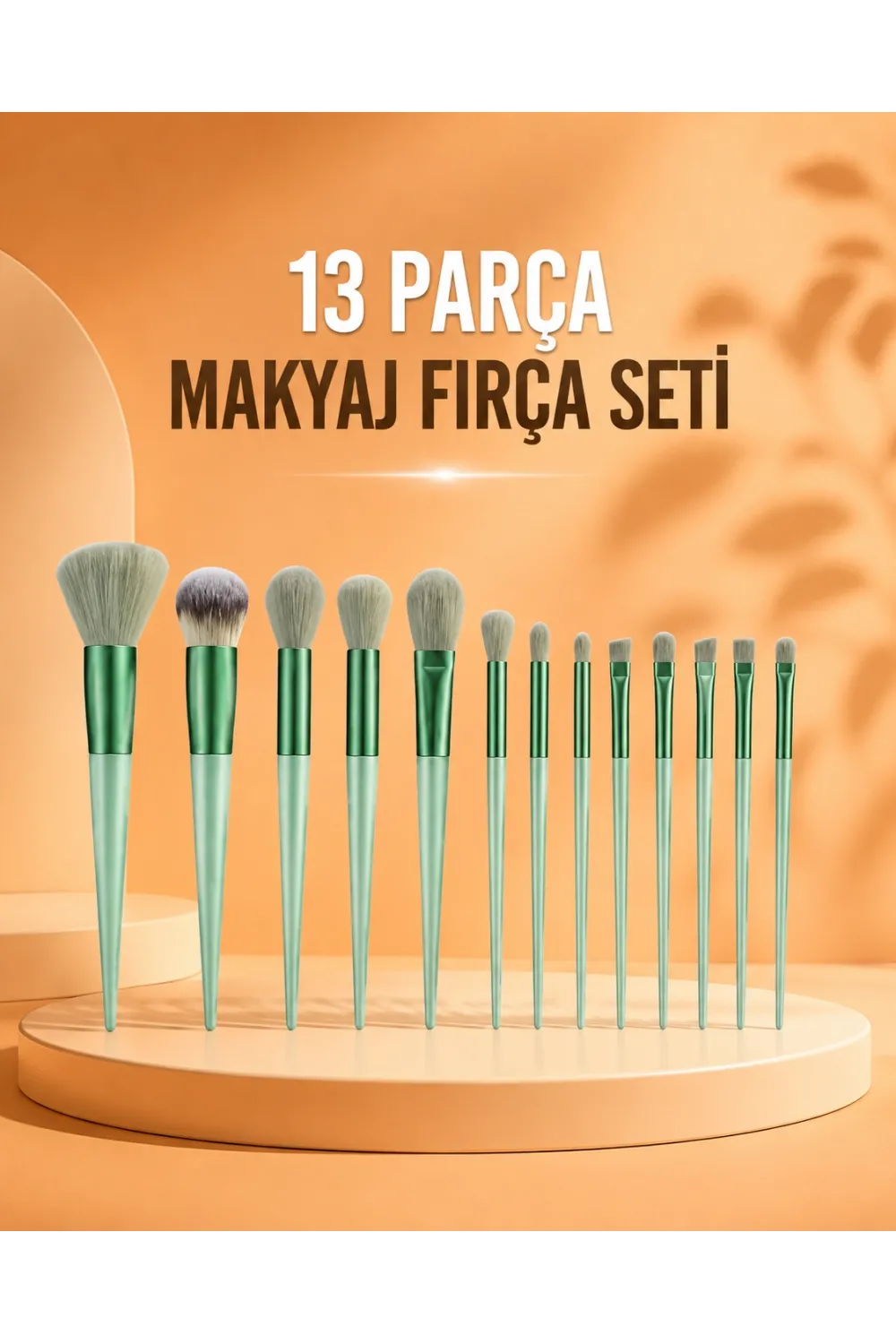 13 Parça Makyaj Fırça Seti Far Fırçası Allık Fırçası Yumuşak Uçlu