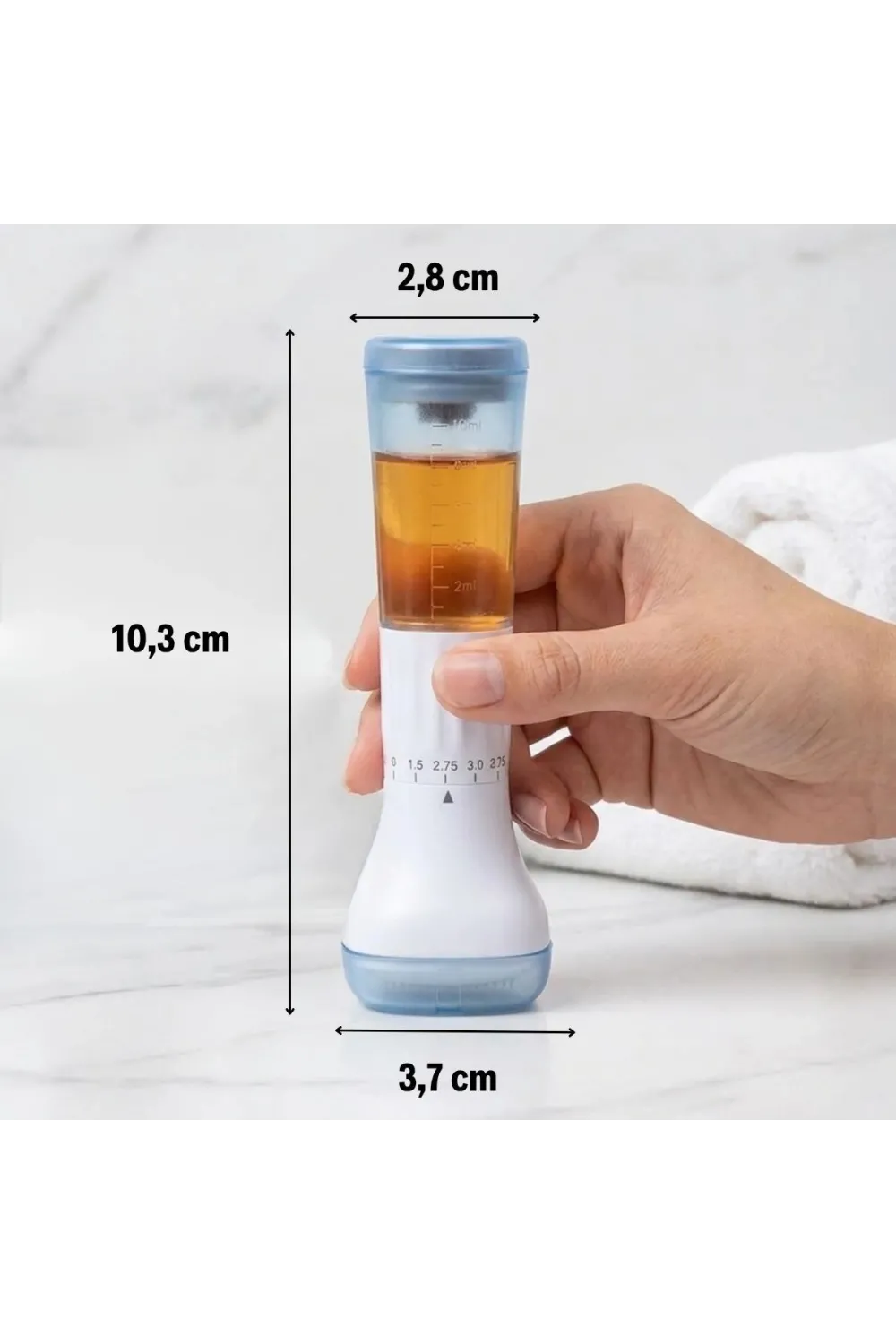 140 İğneli Serum Hazneli Dermaroller – 0-3 mm Ayarlı Dermaroller Mikro İğneli Saç, Cilt ve Vücut Bakım Aparatı