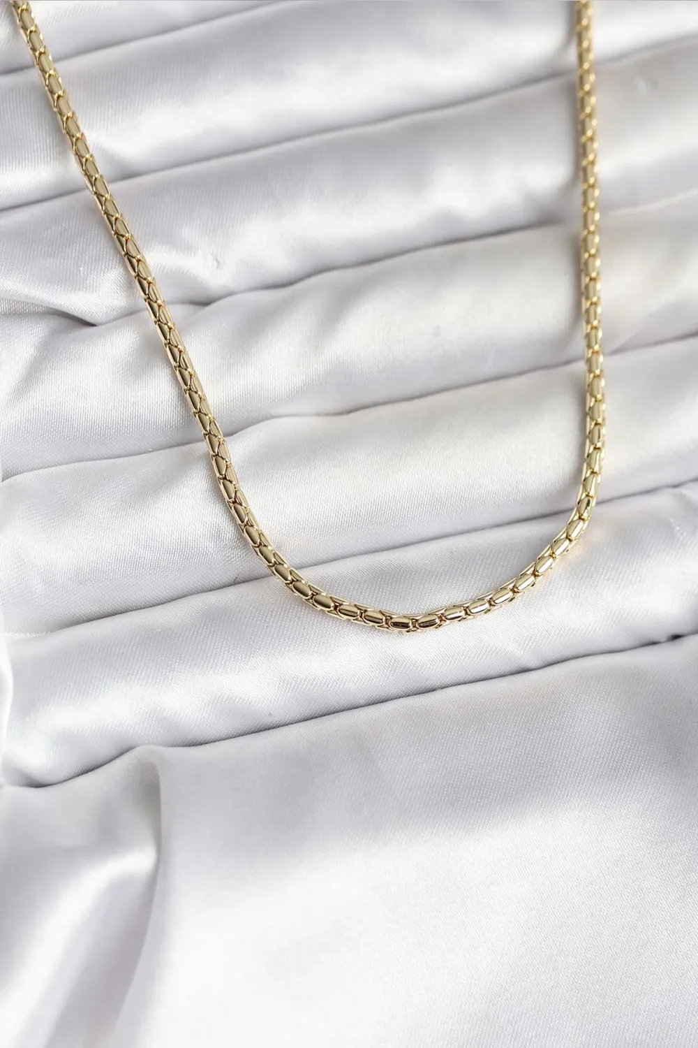 ietaks™ 14K Gold Renk Kaplama Zincir Model CM Kadın Kolye