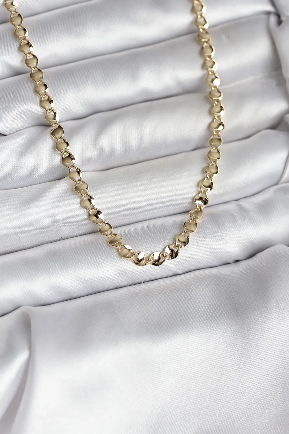 ietaks™ 14K Gold Renk Kaplama Zincir Model CM Kadın Kolye