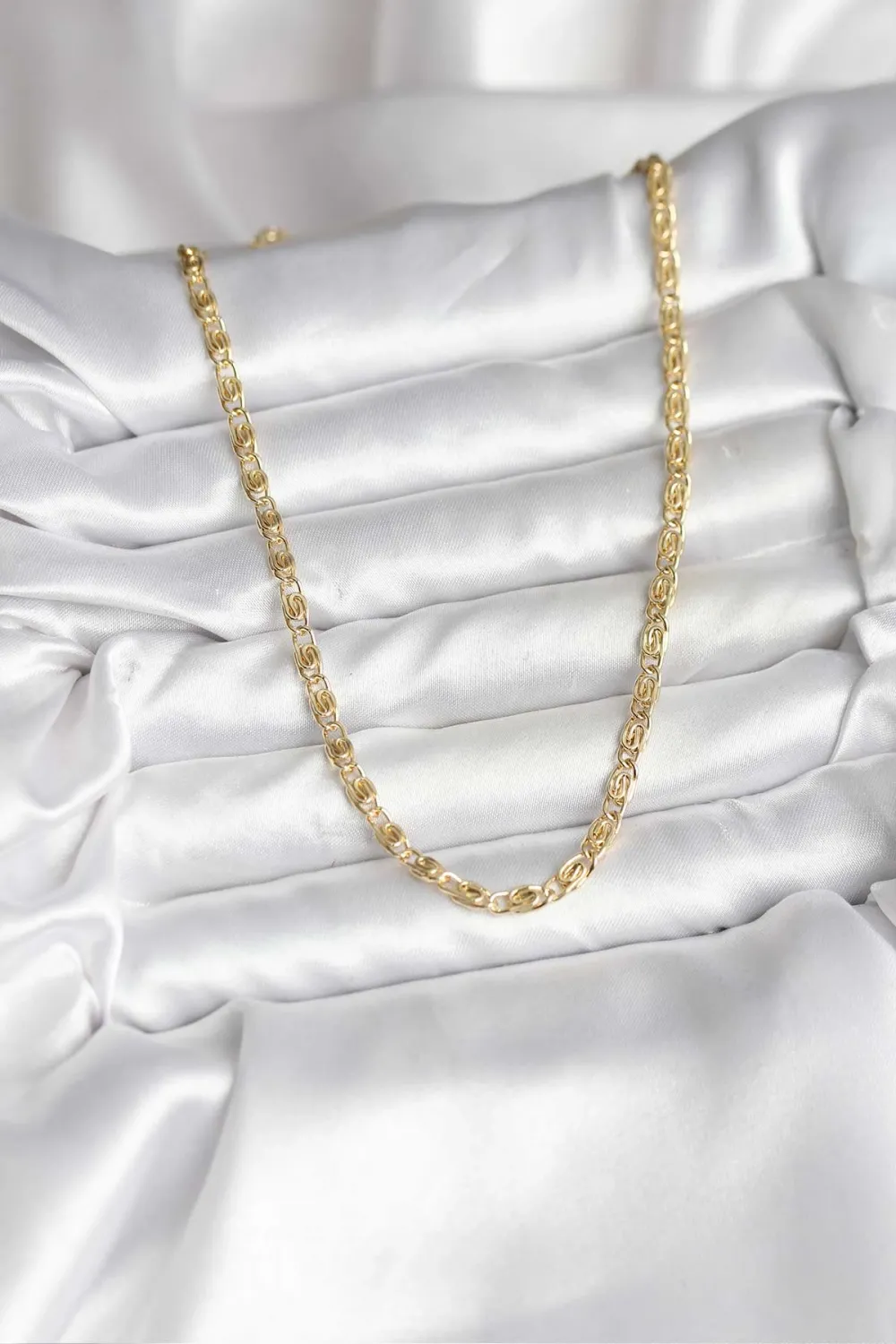 ietaks™ 14K Gold Renk Kaplama Zincir Model CM Kadın Kolye