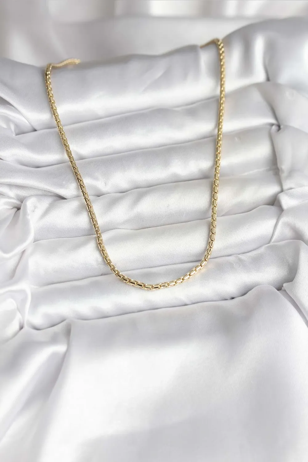 ietaks™ 14K Gold Renk Kaplama Zincir Model CM Kadın Kolye