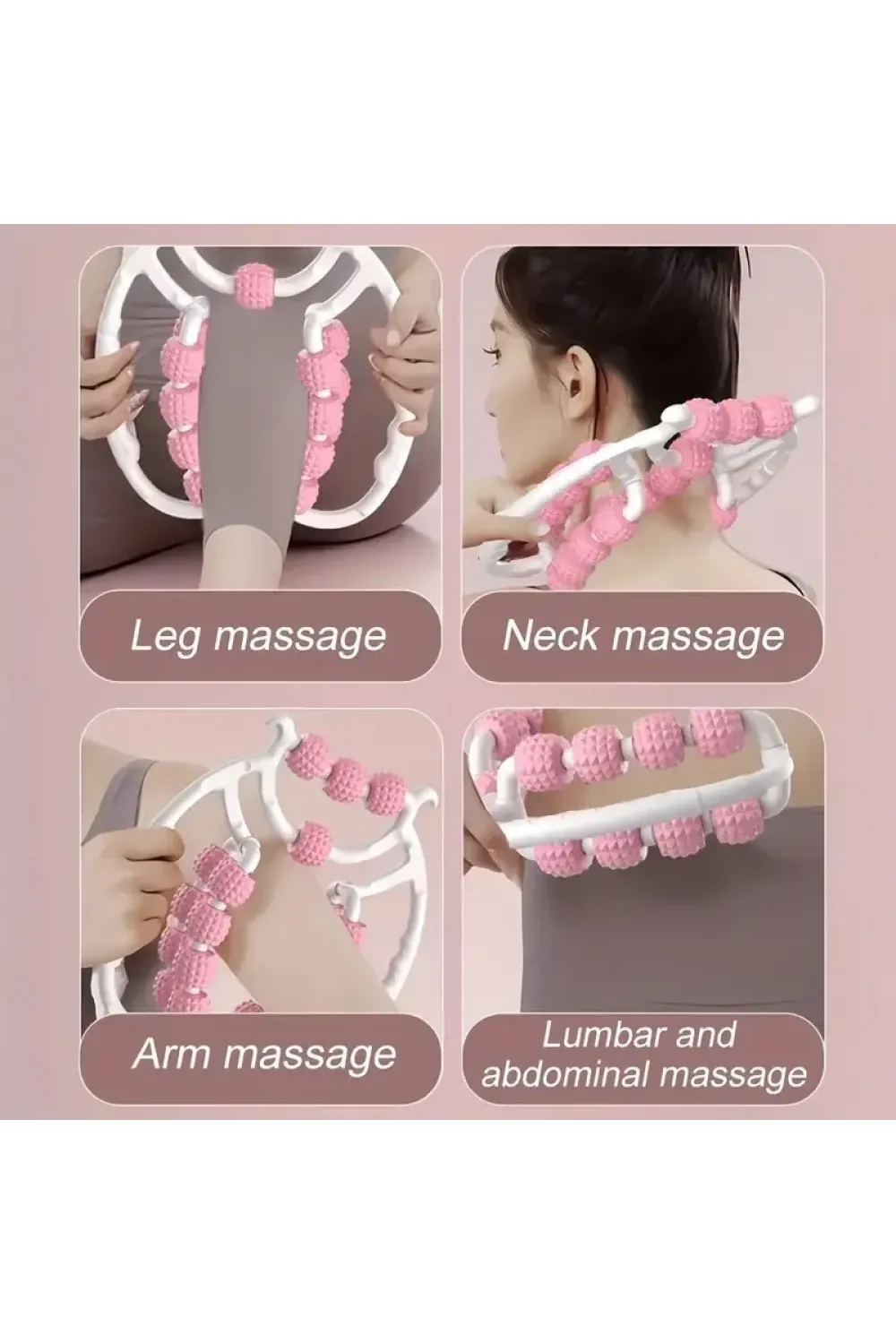 15 Tekerlekli Bacak Boyun Kol Masaj Aleti
