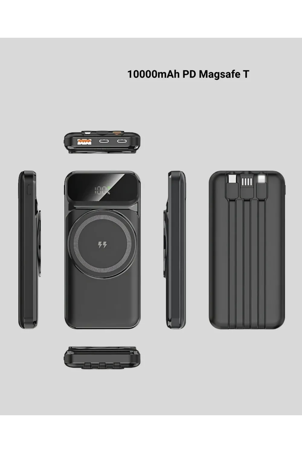 15w Kablosuz Şarj Özellikli 10000 Mah Powerbank –  Type-c Hızlı Şarj