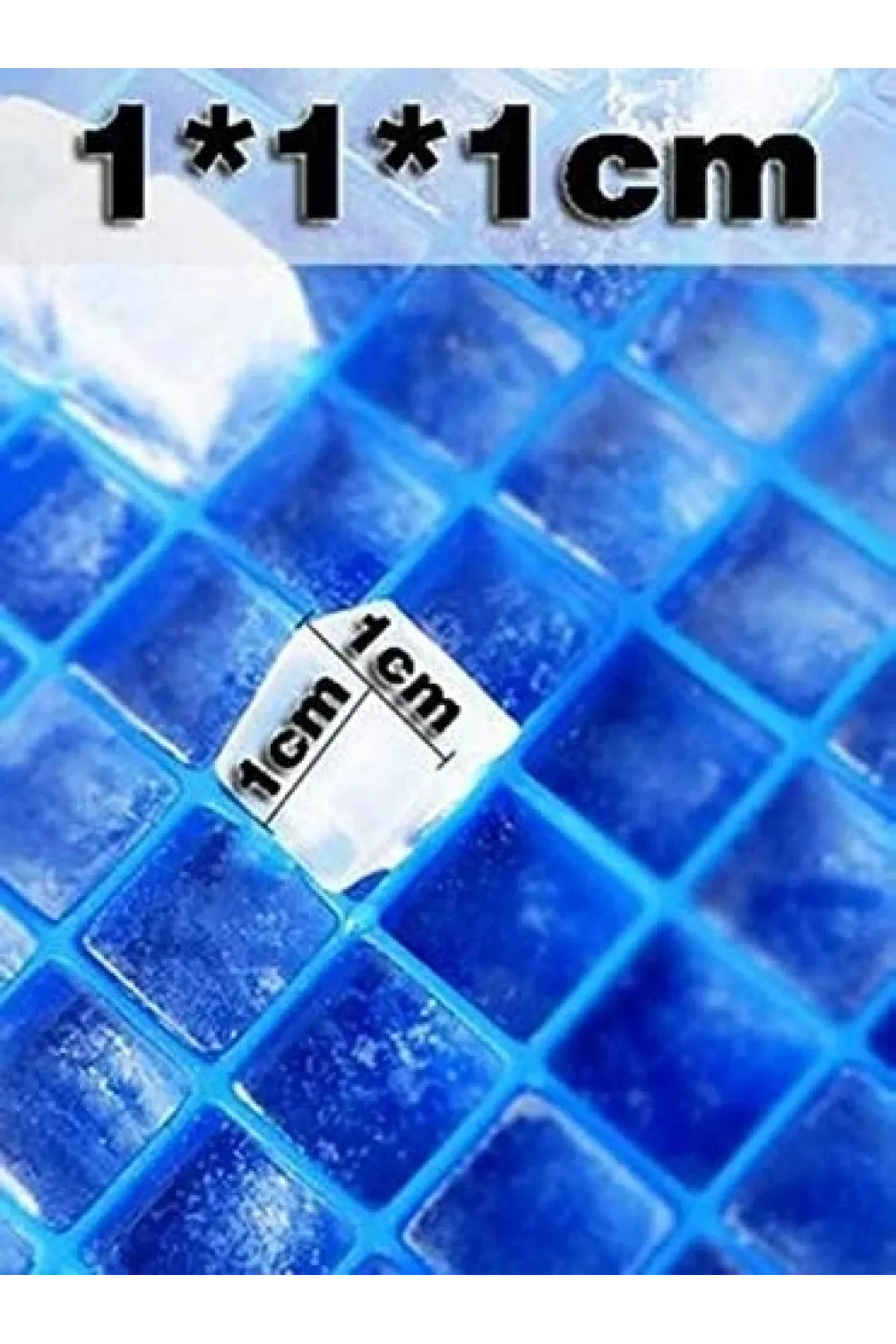 160 Bölmeli Mini Küp Silikon Buz Kalıbı Buzluk