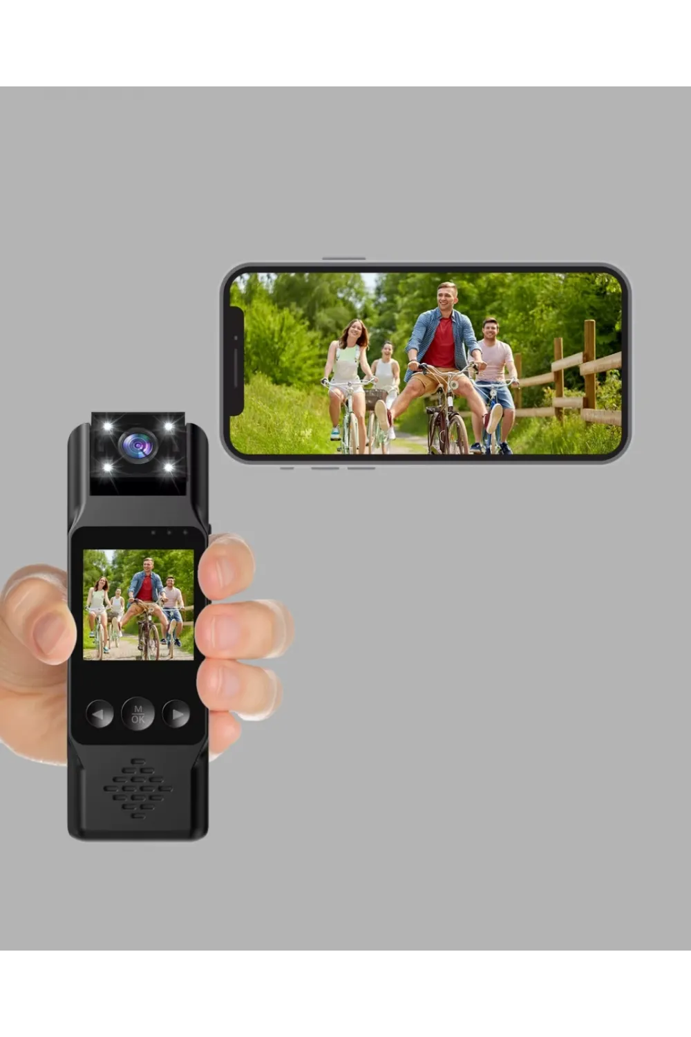 180 Derece Dönebilen Mini Kamera Full Hd Tft Ekran Hareket Sensörlü (kopya)