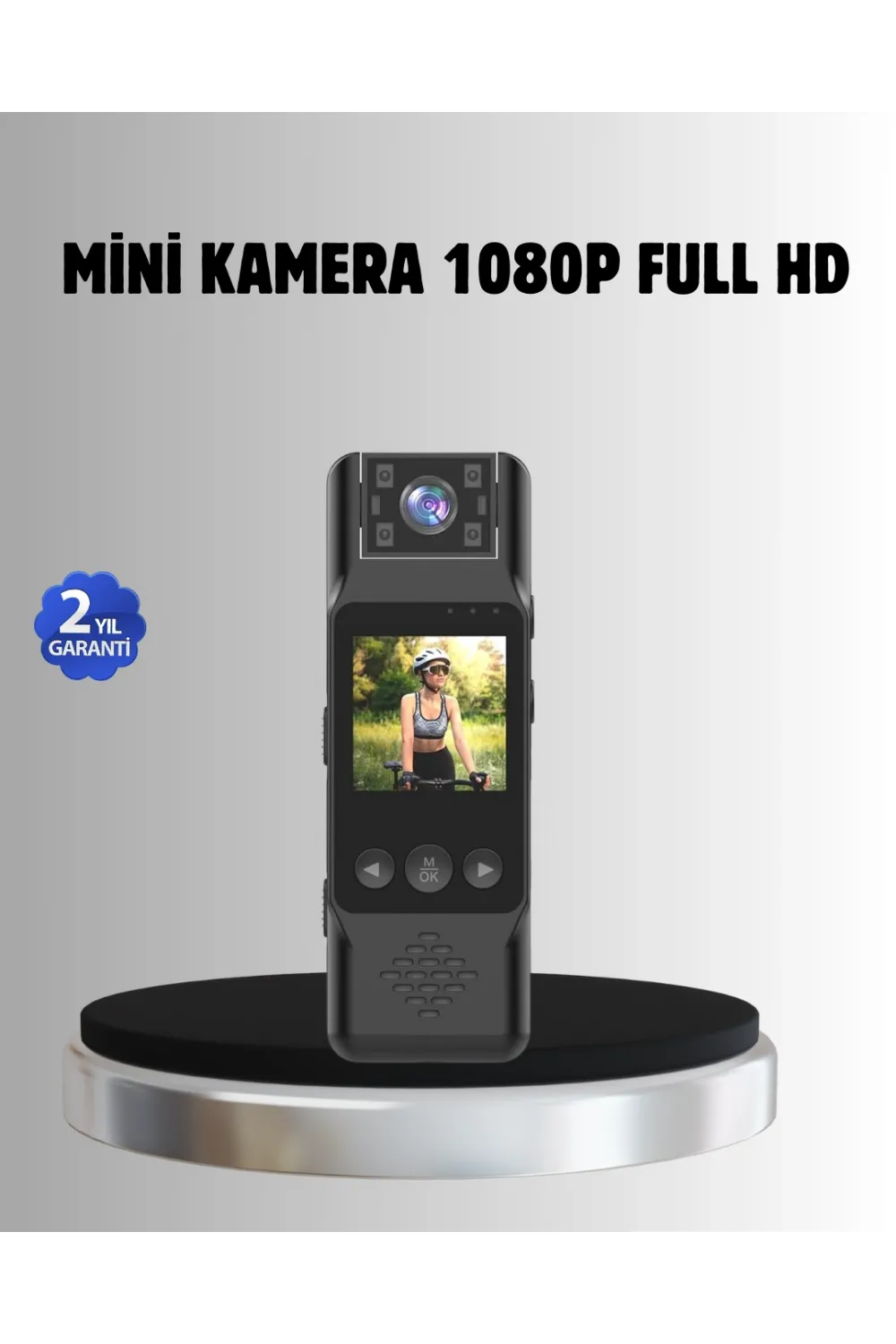 180° Döner Lensli Mini Kamera 1080p Full Hd Hareket Algılama 1200mah