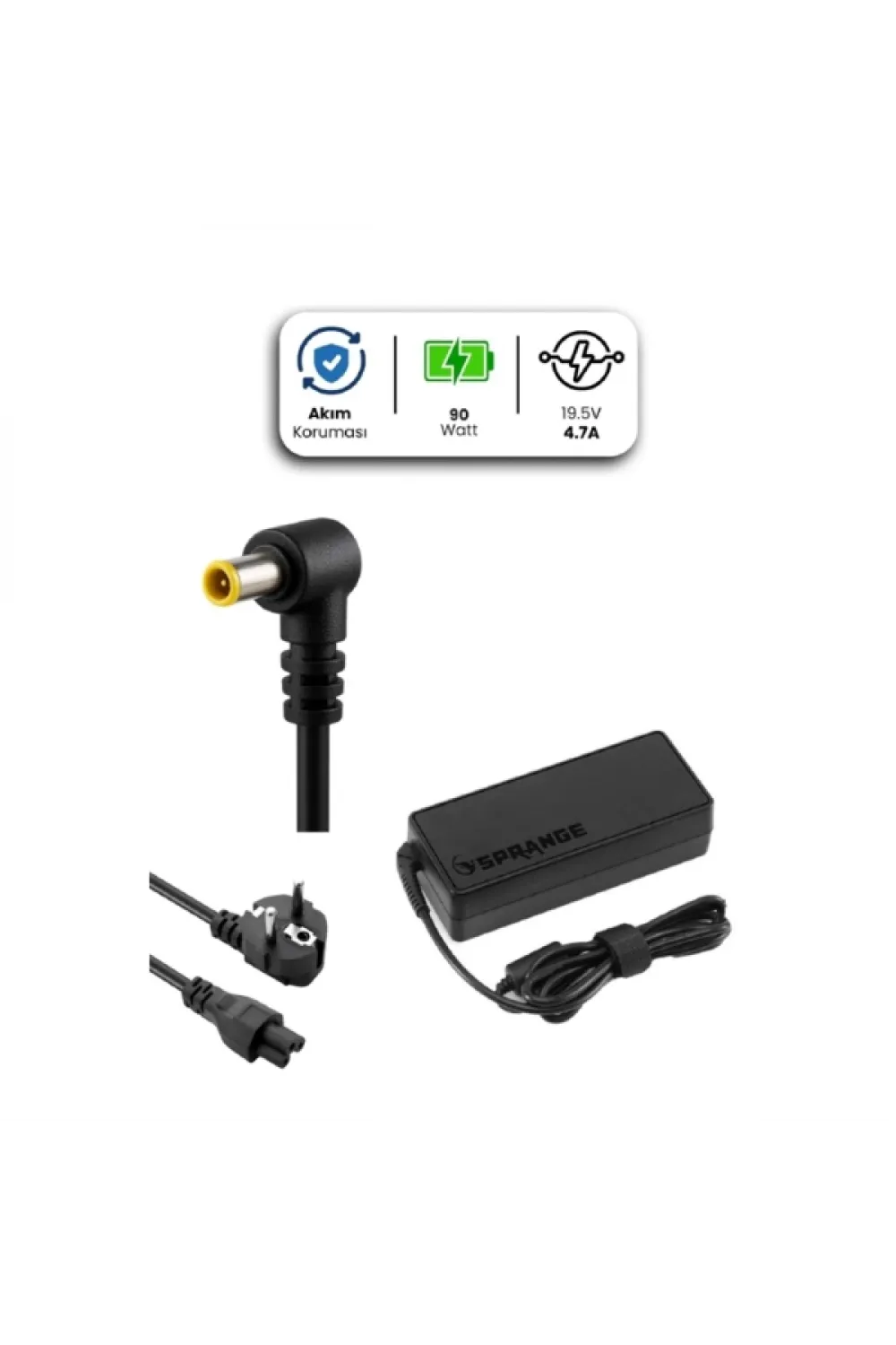 19.5V 4.7A 6.5 * 4.4mm 90W SONY İçin Laptop Adaptör
