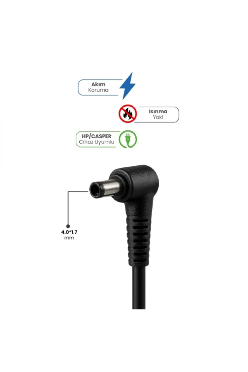 19V 4.74A 4.0 * 1.7mm 90W HP / CASPER İçin Laptop Adaptör