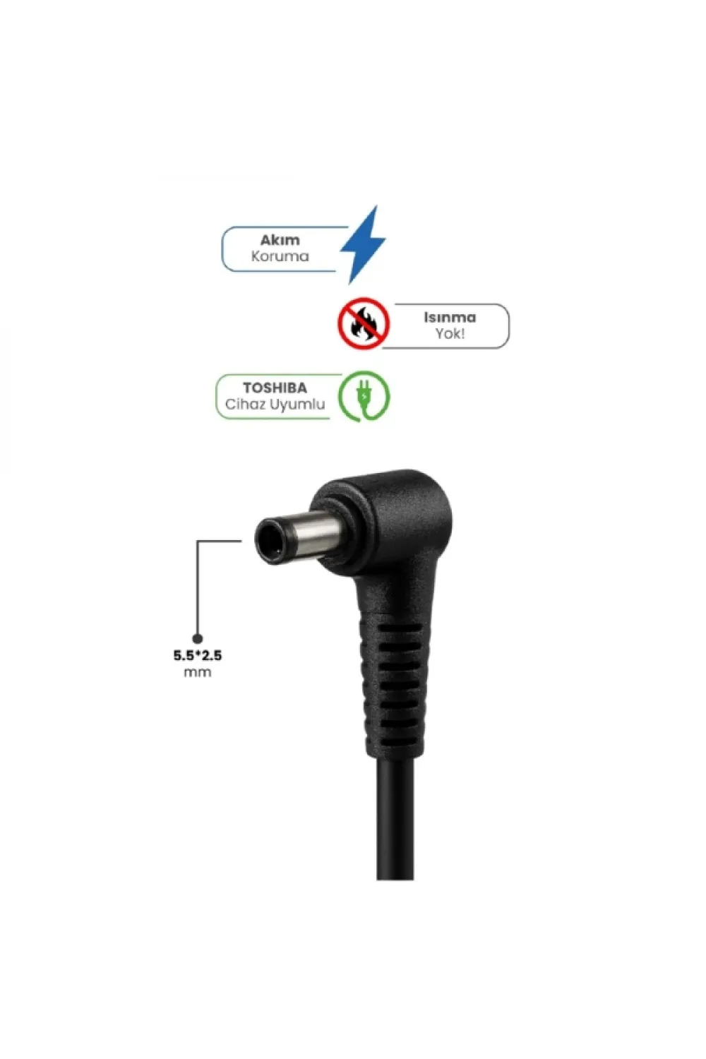 19V 4.74A 5.5 * 2.5mm 90W TOSHIBA İçin Laptop Adaptör