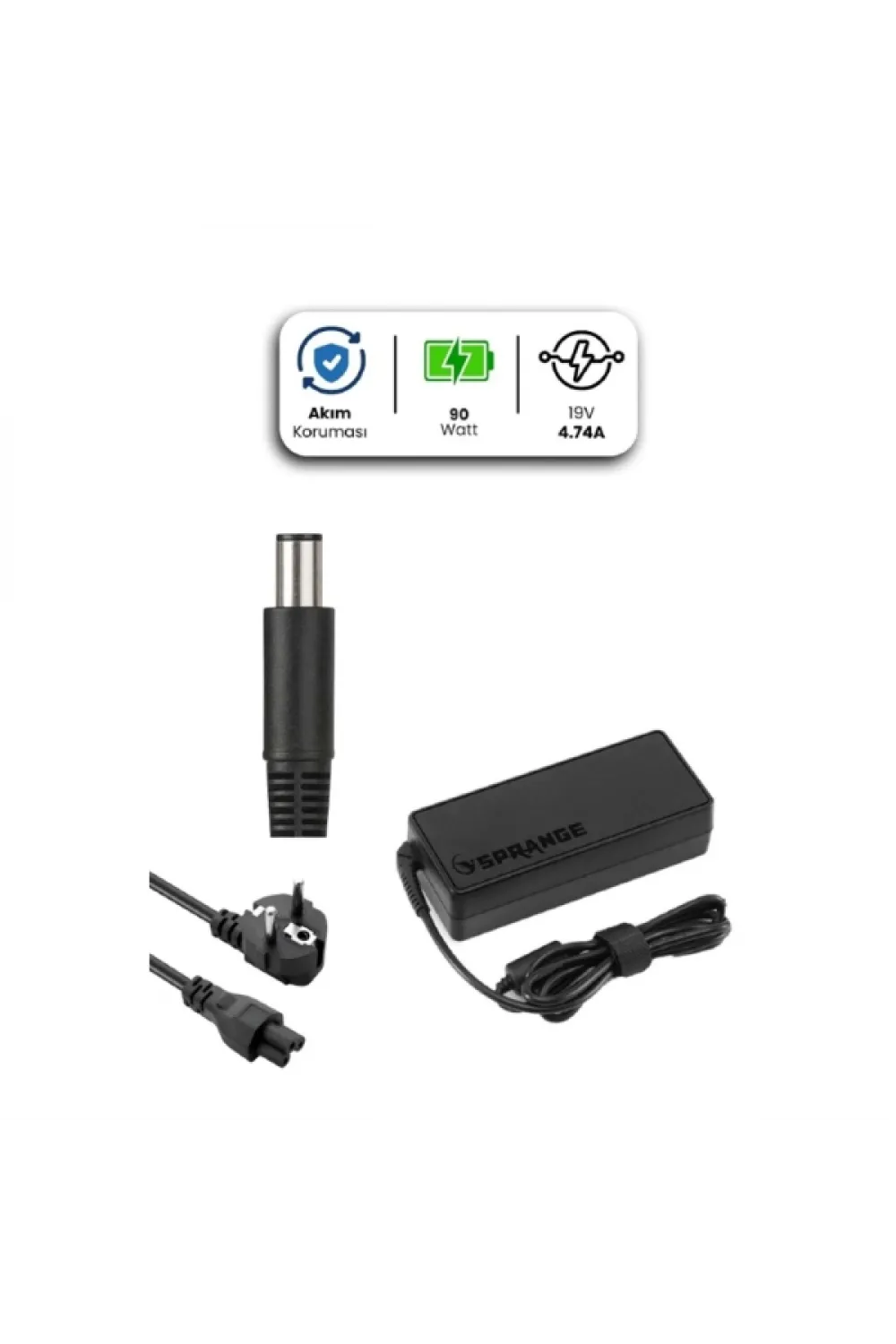 19V 4.74A 7.4 * 5.0mm 90W HP İçin Laptop Adaptör