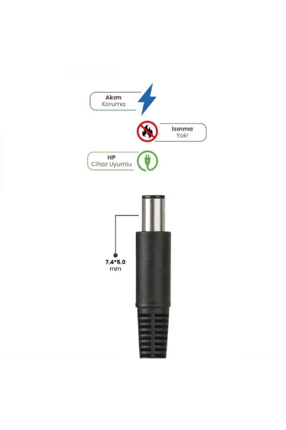 19V 4.74A 7.4 * 5.0mm 90W HP İçin Laptop Adaptör