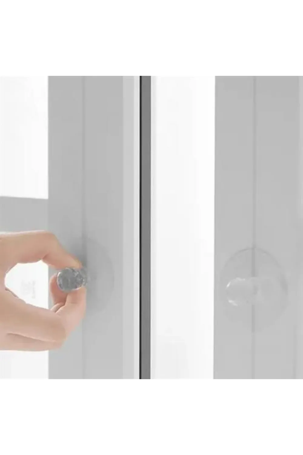 2 Adet Kristal Kendiliğinden Güçlü Yapışkanlı Kulp Askısı Tutma Kolu