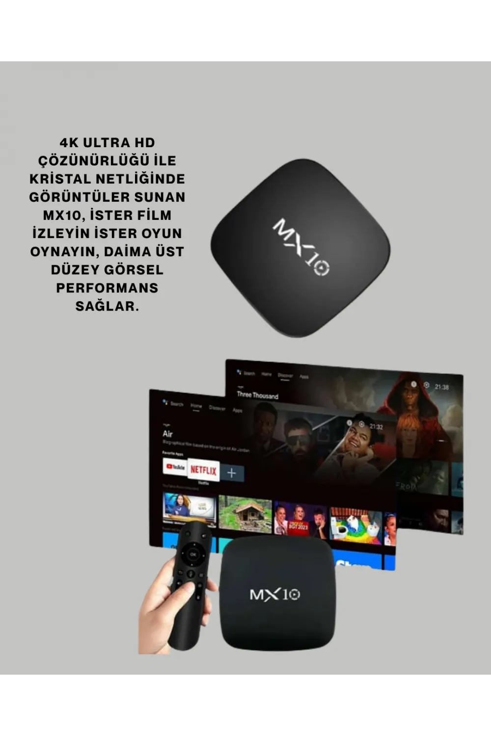 2 Gb Ram 8 Gb Hafıza 4k Video Destekli Android Medya Cihazı