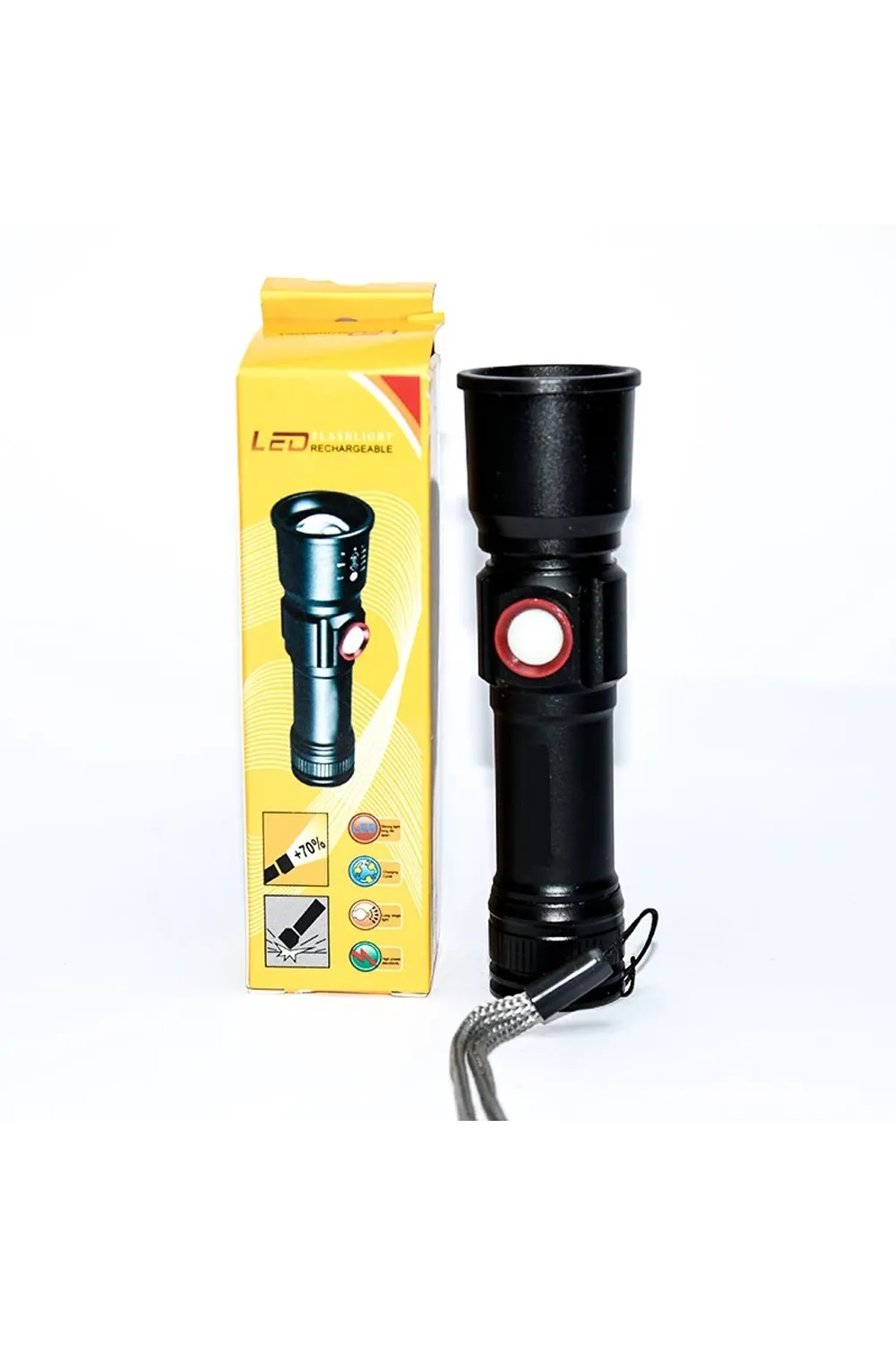 2 Led 1.000 Lümen Usb Şarjlı El Feneri Wt-611