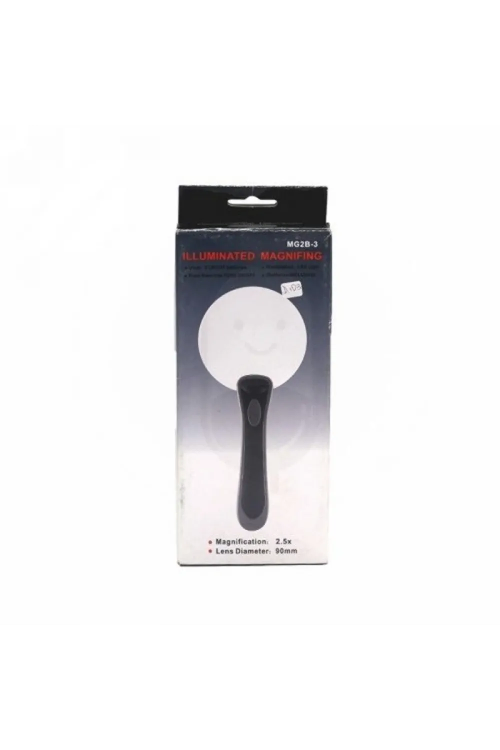 2 Led Işıklı 2.5X-90Mm Okuma Büyüteç