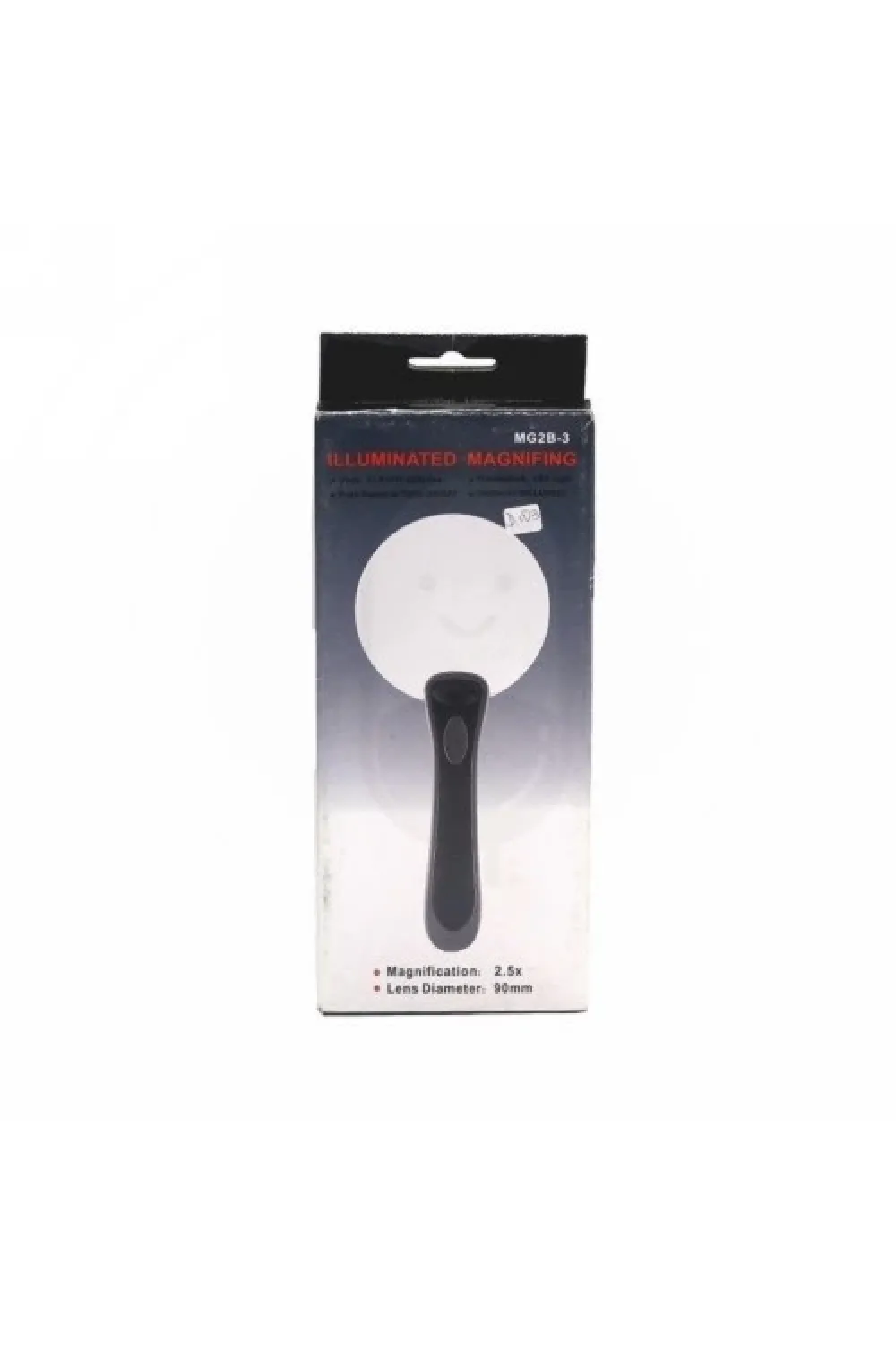 2 Led Işıklı 2.5x90mm Okuma Büyüteç