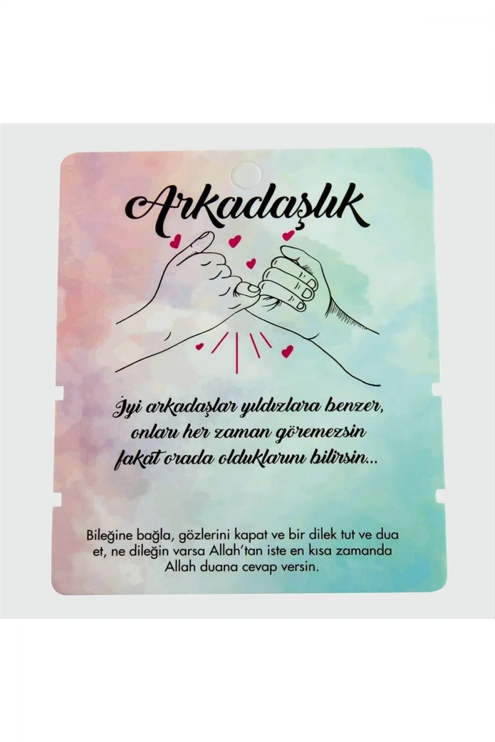 2li Arkadaşlık Bileklik Kartı
