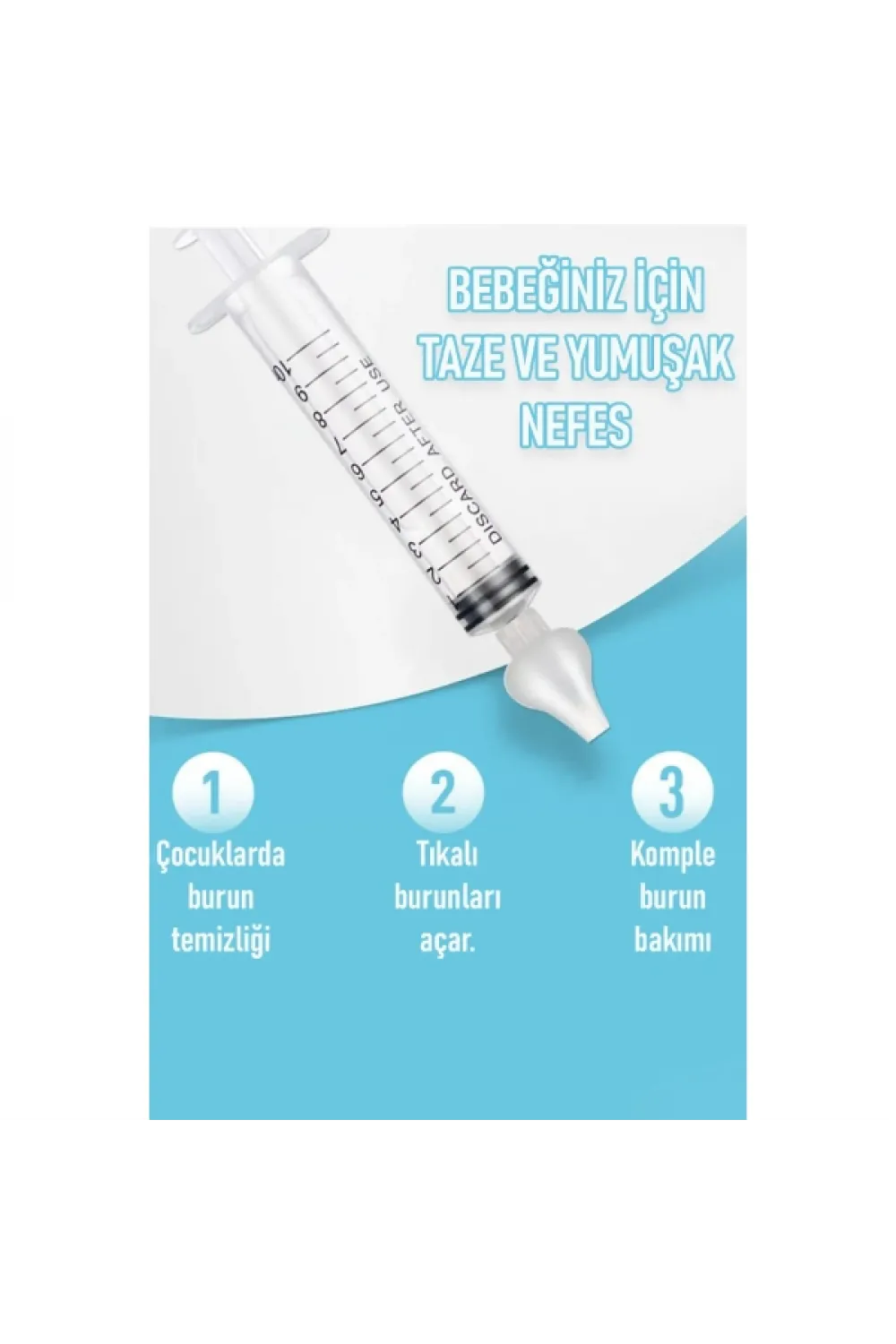 2li Bebek Burun Temizleme Şırıngası