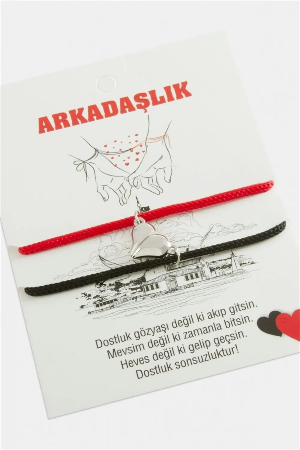 2li Kalp Mıknatıslı Arkadaşlık Bilekliği