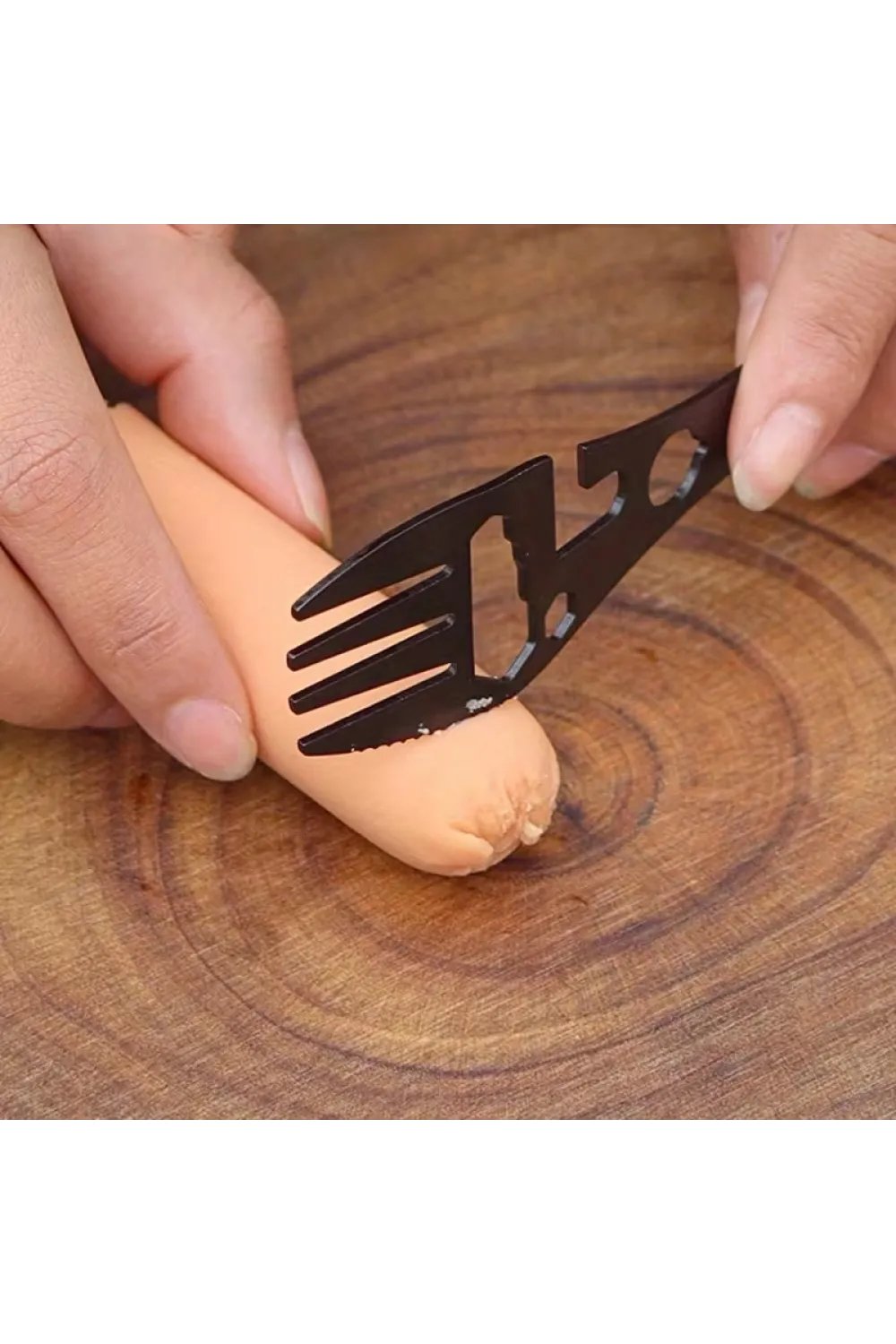 2li Paket Taktiksel Spork Kaşık Çatal - 5 Fonksiyonlu - Paslanmaz Çelik