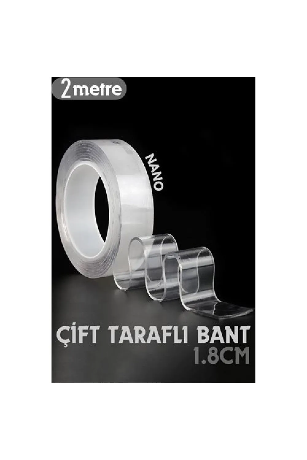 2 Metre Çift Taraflı Yapıştırıcı Bant Çivisiz Montaj 715471