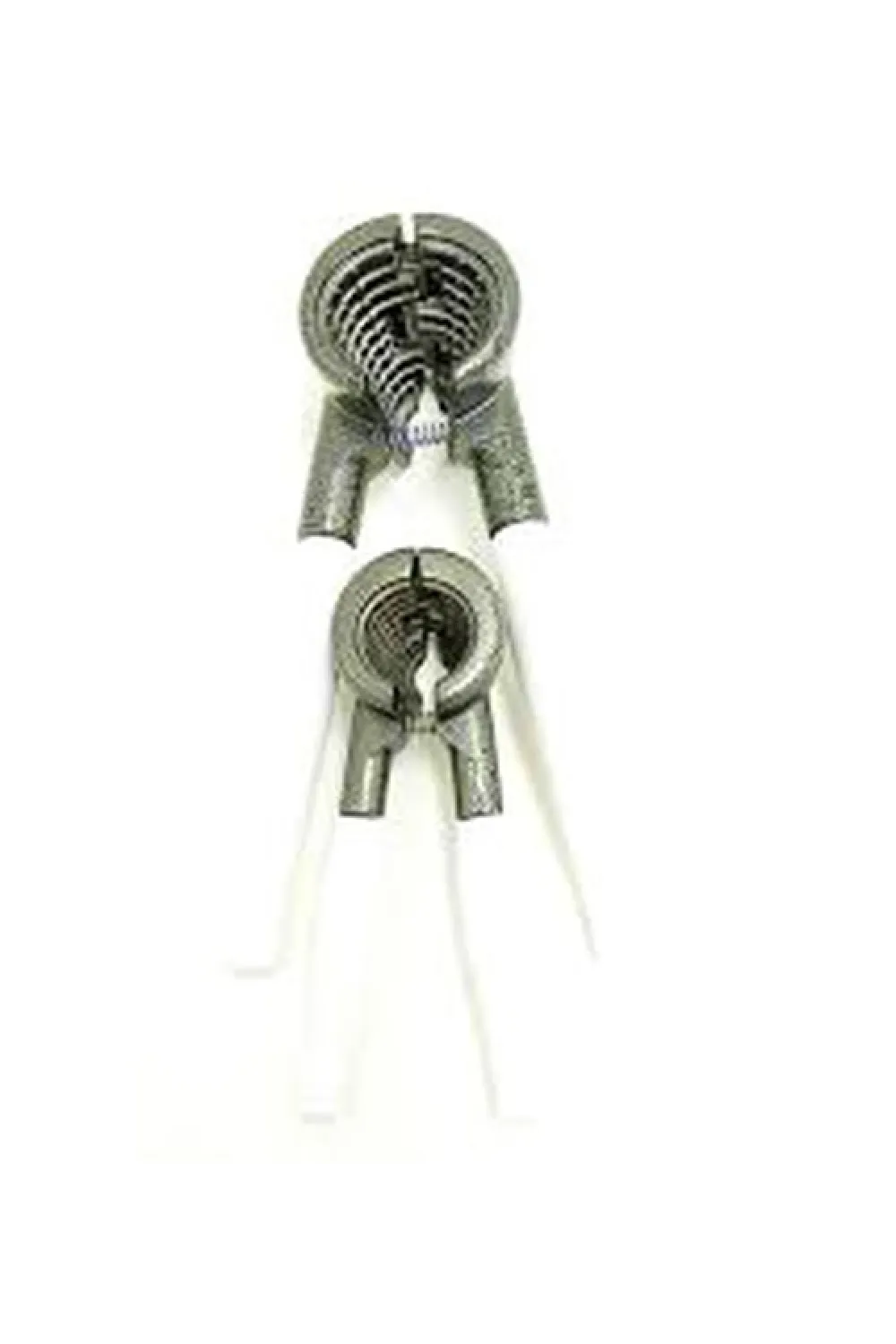 2 Parça  Set Metal Fındık - Ceviz Kıracak Beyaz Saplı
