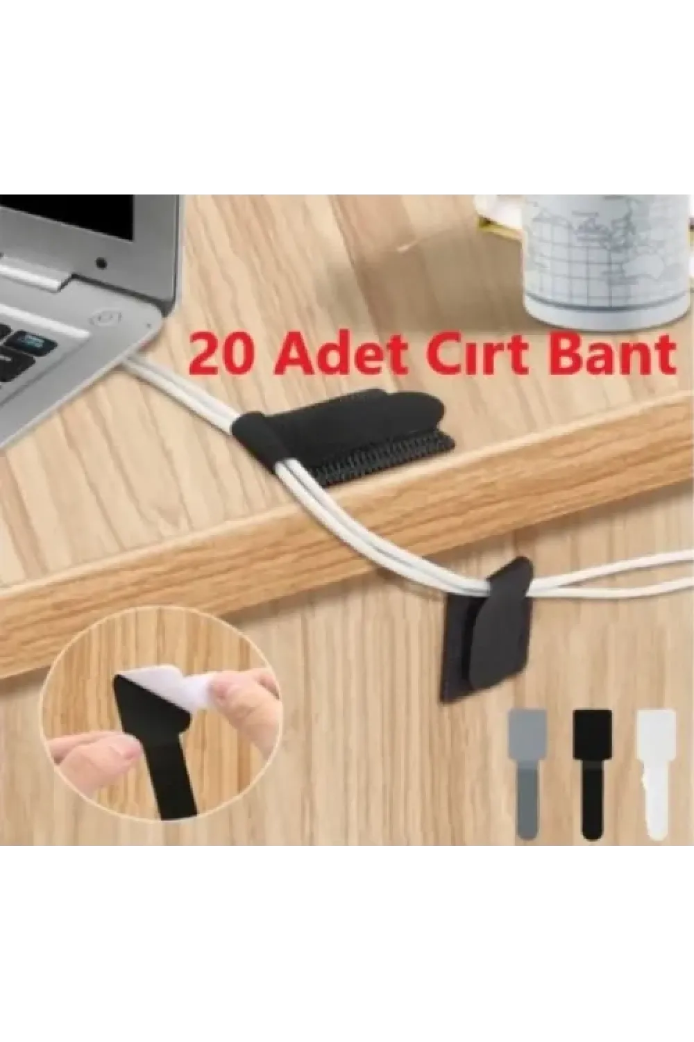 20 Adet Kendinden Yapışkanlı Cırt Cırtlı Bant