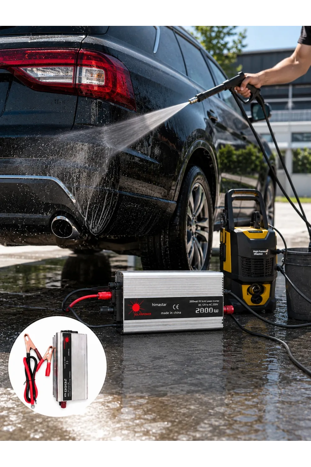 2000w Akü İnvertör Araçtan Elektrik Kullanımı Sağlayan