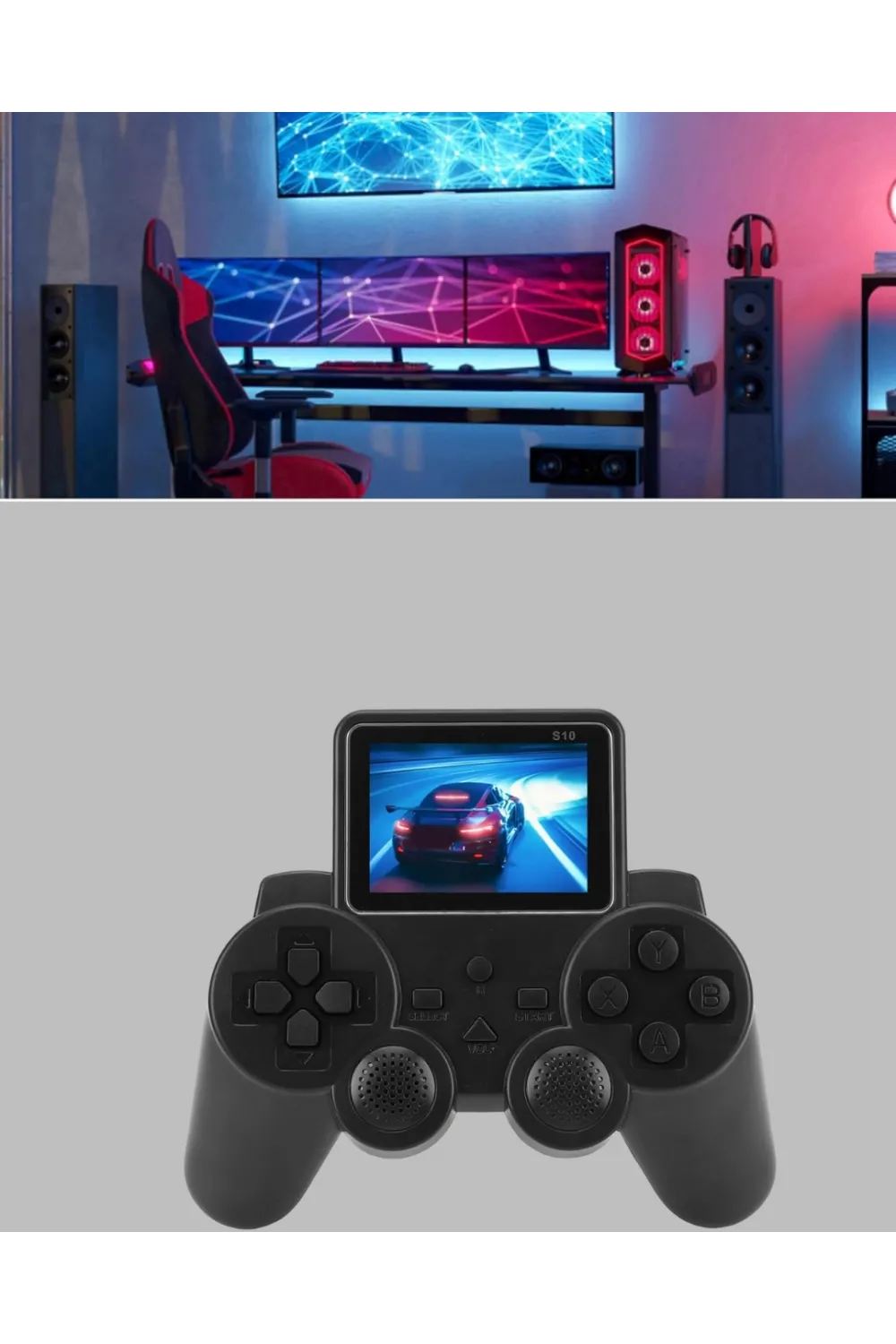 2025 A Kalite S10 Gamepad 520 Oyunlu Tv Bağlantılı Retro Atari Konsolu