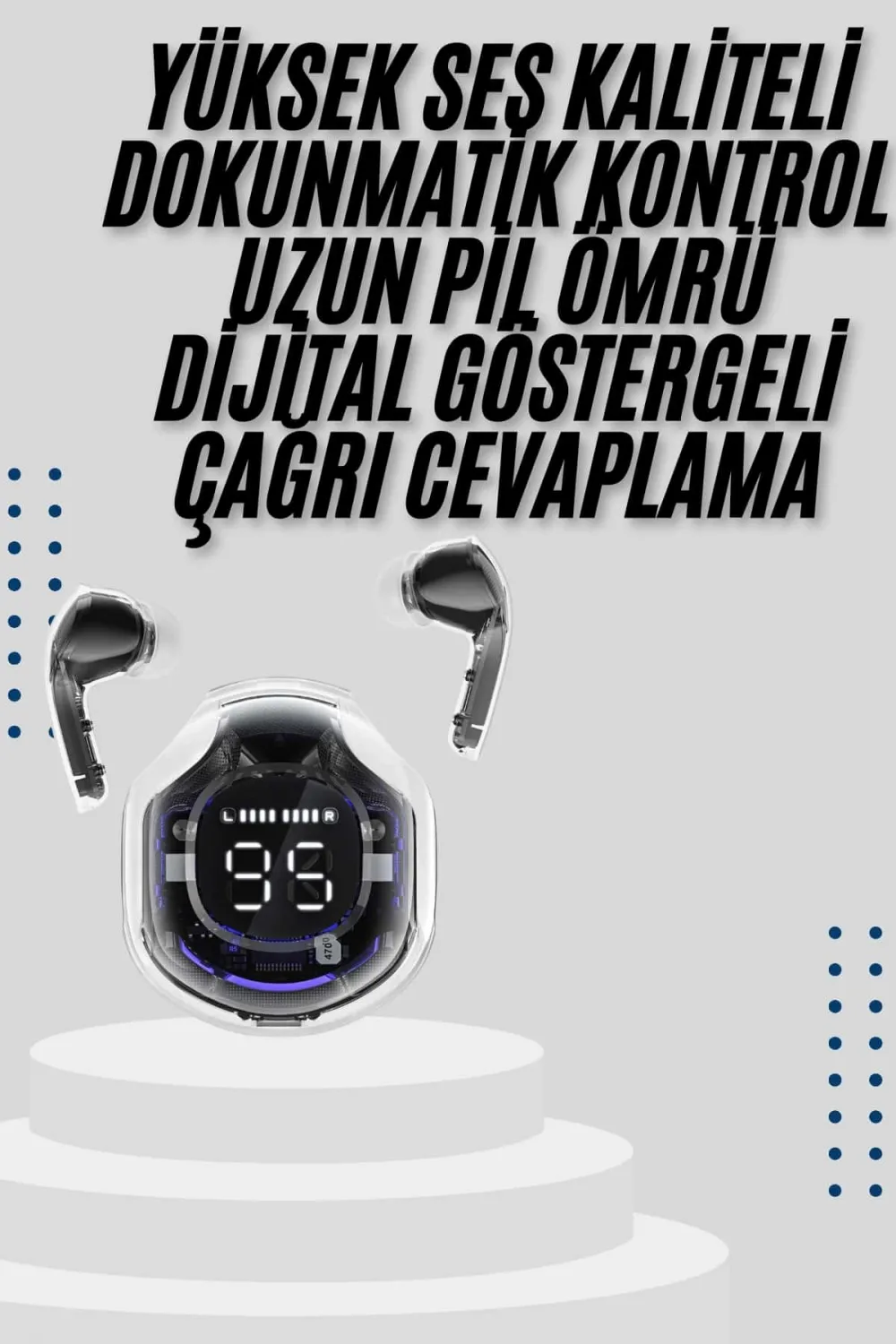 2025 Model Kablosuz Bluetooth Kulaklık Anc Enc Destekli Hifi Stereo