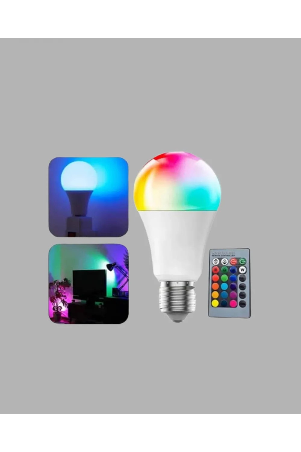 2025 Rgb Led Ampul Uzaktan Kumandalı Renkli Işık A Kalite